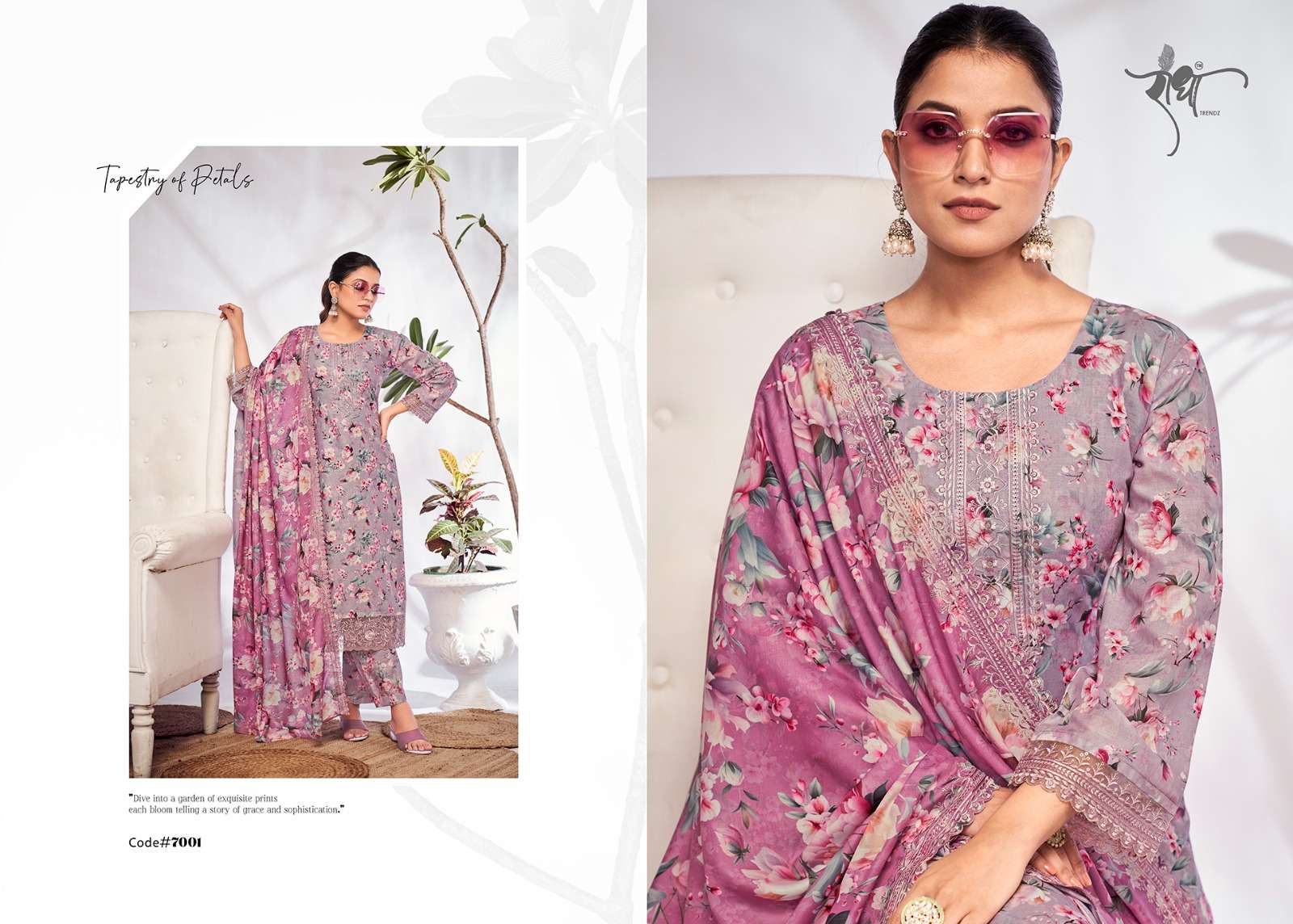 RADHA TRENDZ Dress Materials Wholesale catalog