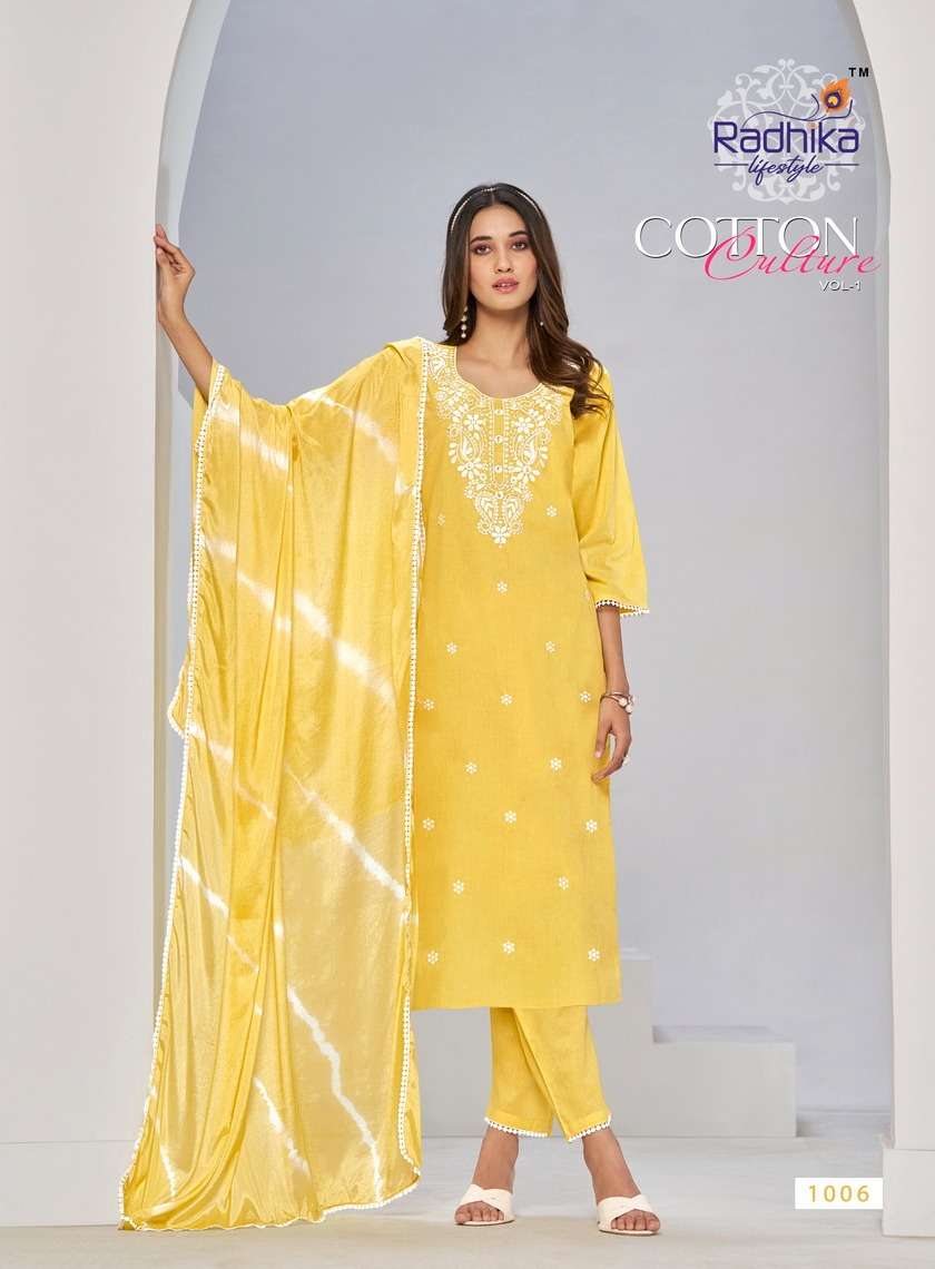 RADHIKA LIFE STYLE COTTON CULTURE vol 1 Kurti Wholesale catalog
