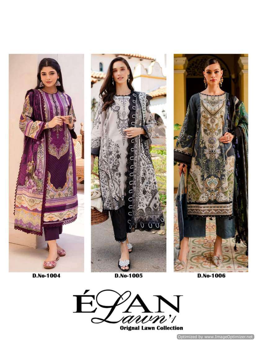Rang Rasiya Elan Lawn – Dress Material - Wholesale Catalog