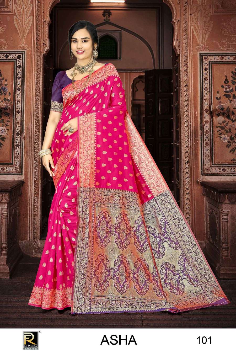 Ronisha Asha  Banarasi Silk Saree Wholesale catalog