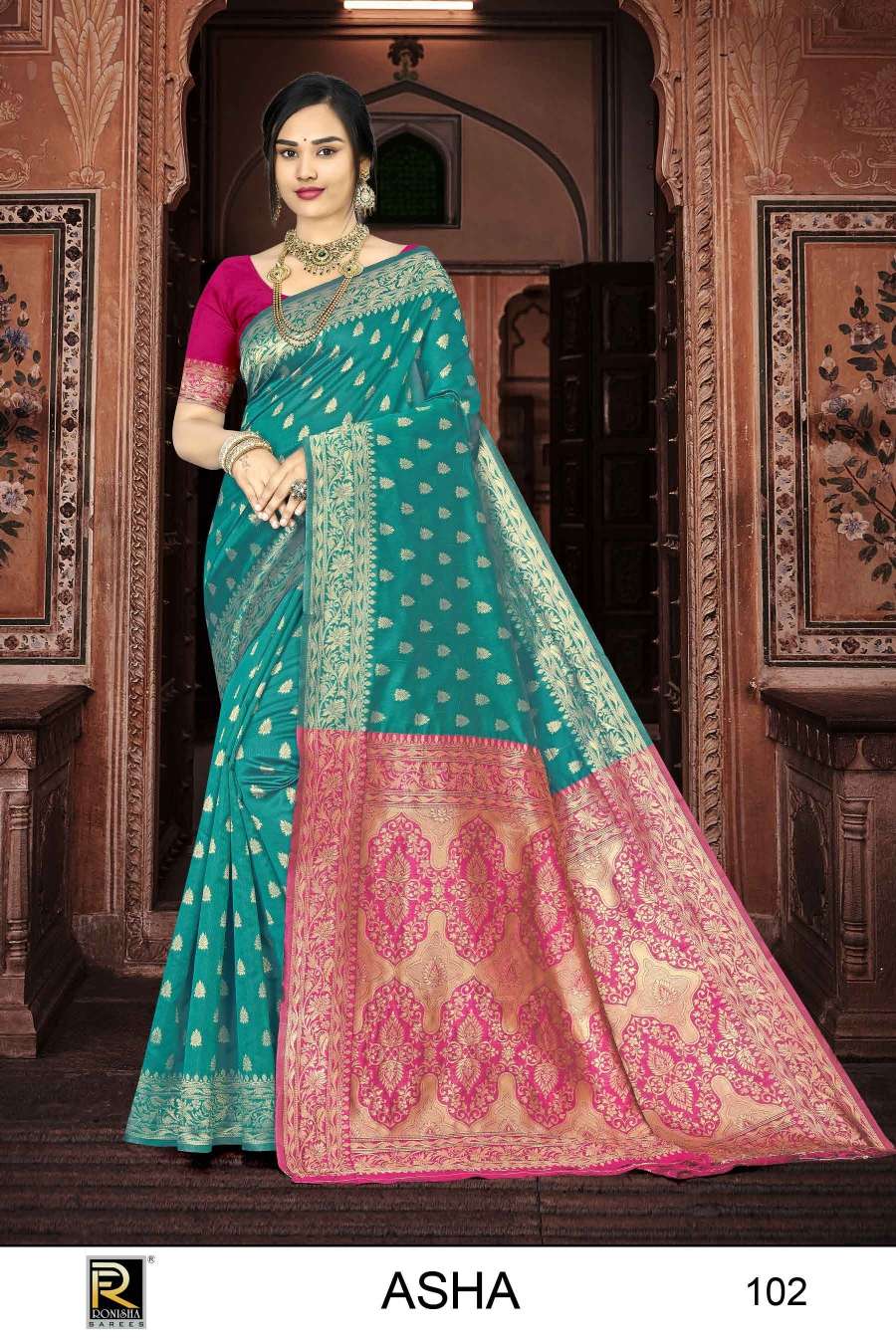 Ronisha Asha  Banarasi Silk Saree Wholesale catalog