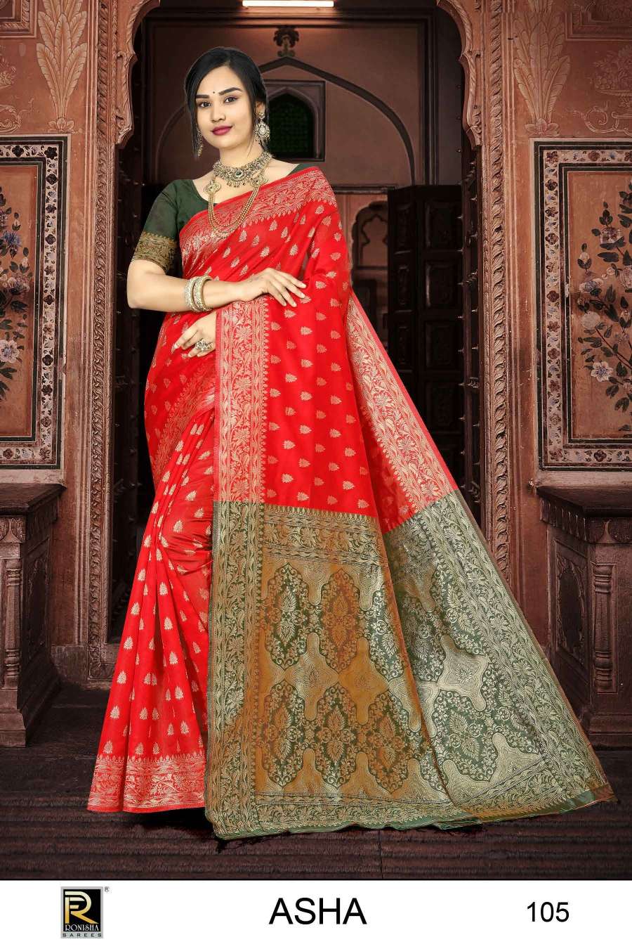 Ronisha Asha  Banarasi Silk Saree Wholesale catalog