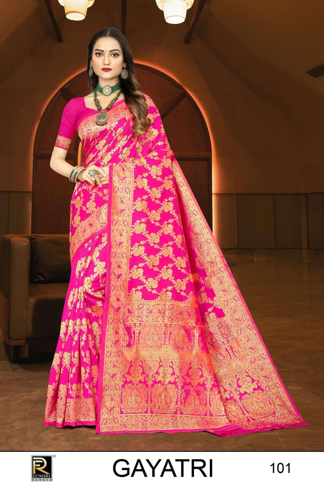 Ronisha Gaytri Banarasi Silk Saree Wholesale catalog