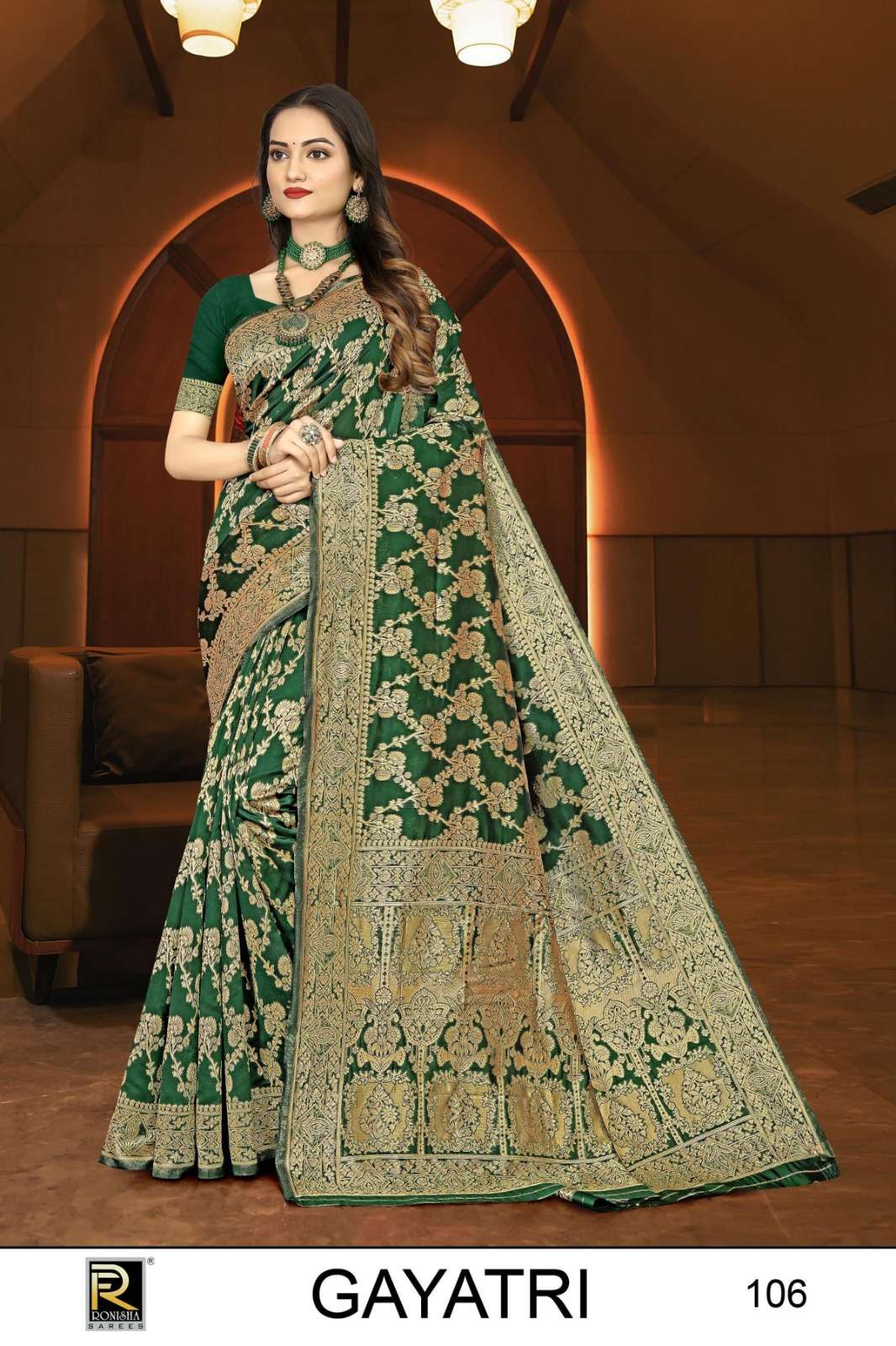 Ronisha Gaytri Banarasi Silk Saree Wholesale catalog