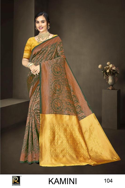 Ronisha Kamini-1 Banarasi Silk Saree Wholesale catalog
