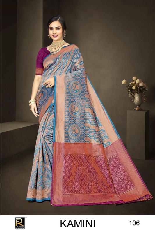 Ronisha Kamini-1 Banarasi Silk Saree Wholesale catalog