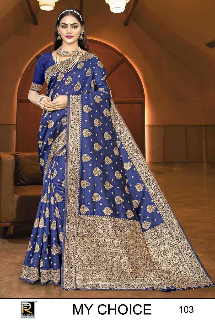 Ronisha My choice Banarasi Silk Saree Wholesale catalog
