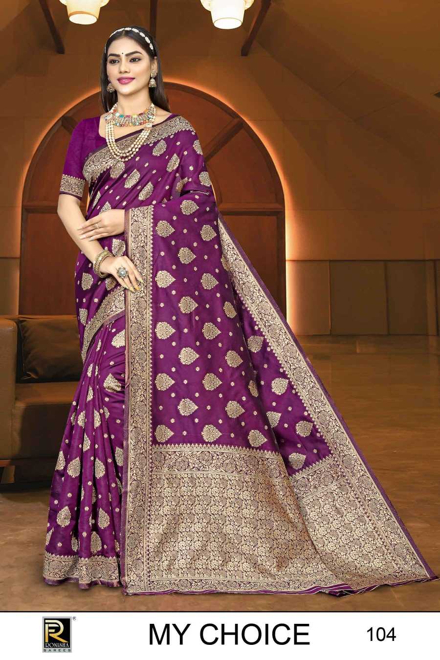 Ronisha My choice Banarasi Silk Saree Wholesale catalog