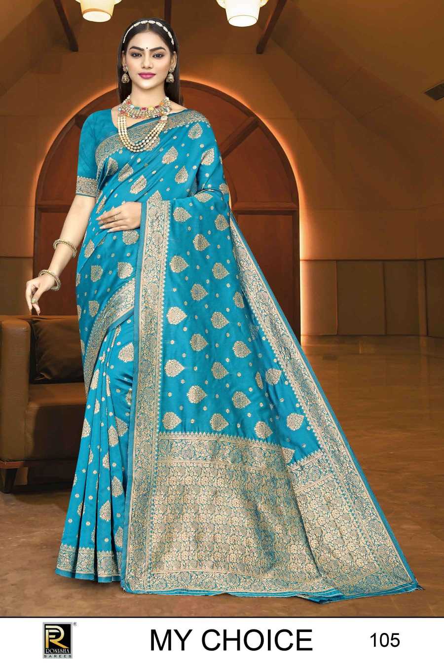 Ronisha My choice Banarasi Silk Saree Wholesale catalog