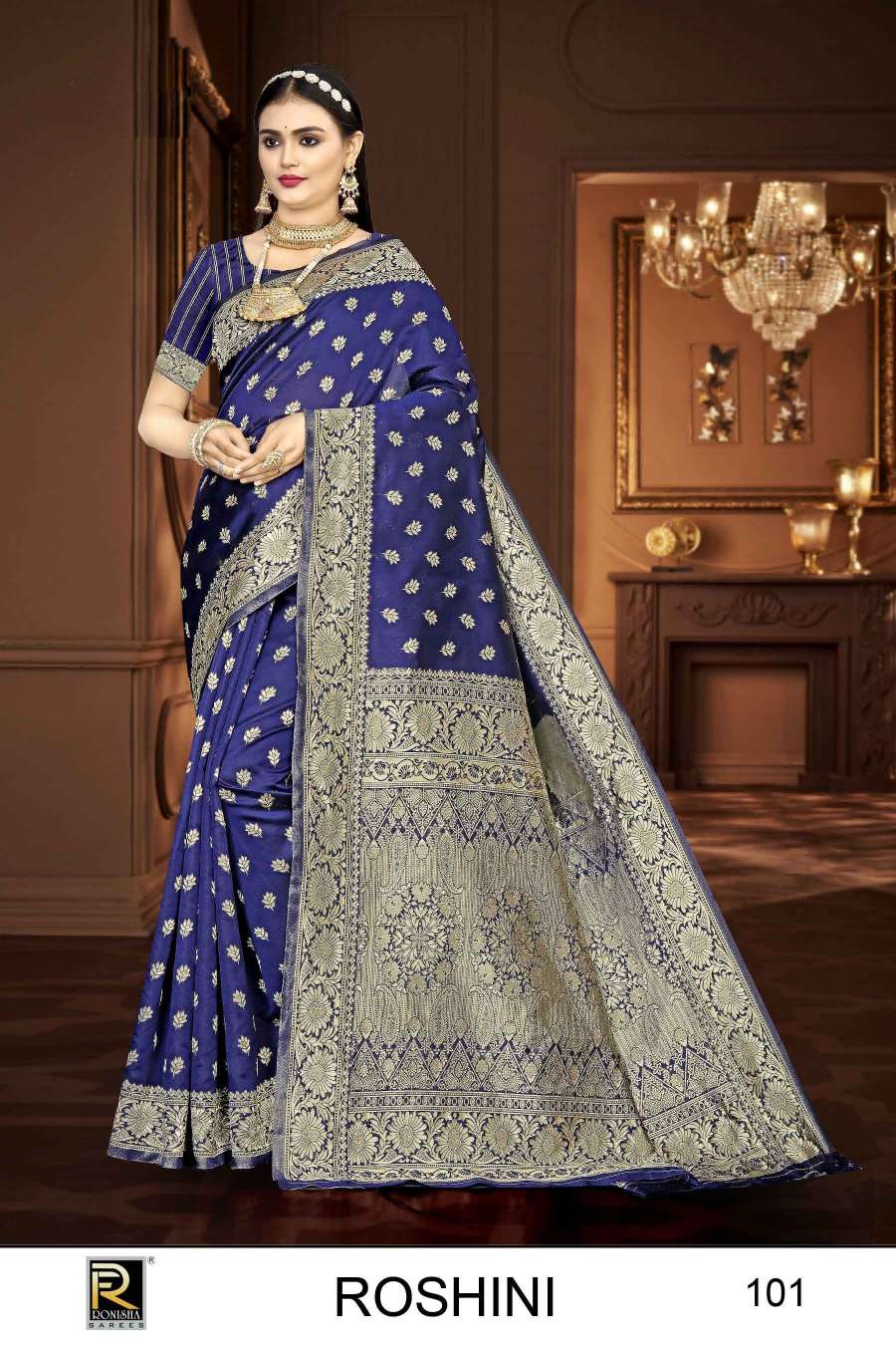 Ronisha Roshini  Banarasi Silk Saree Wholesale catalog