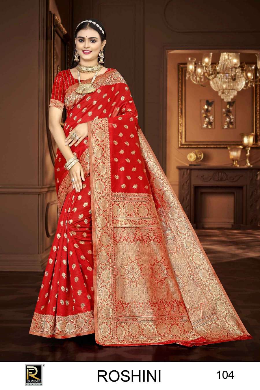 Ronisha Roshini  Banarasi Silk Saree Wholesale catalog