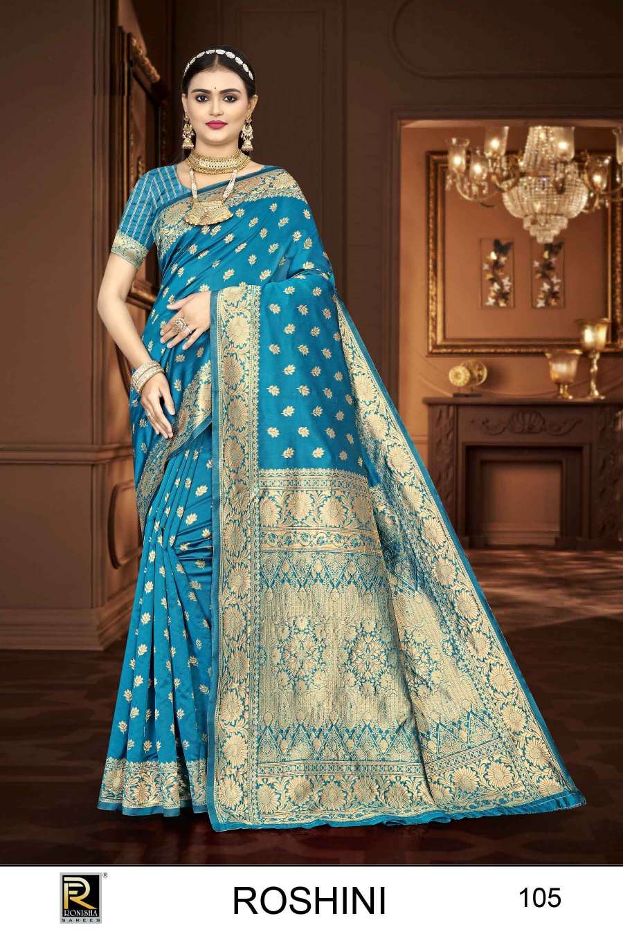 Ronisha Roshini  Banarasi Silk Saree Wholesale catalog