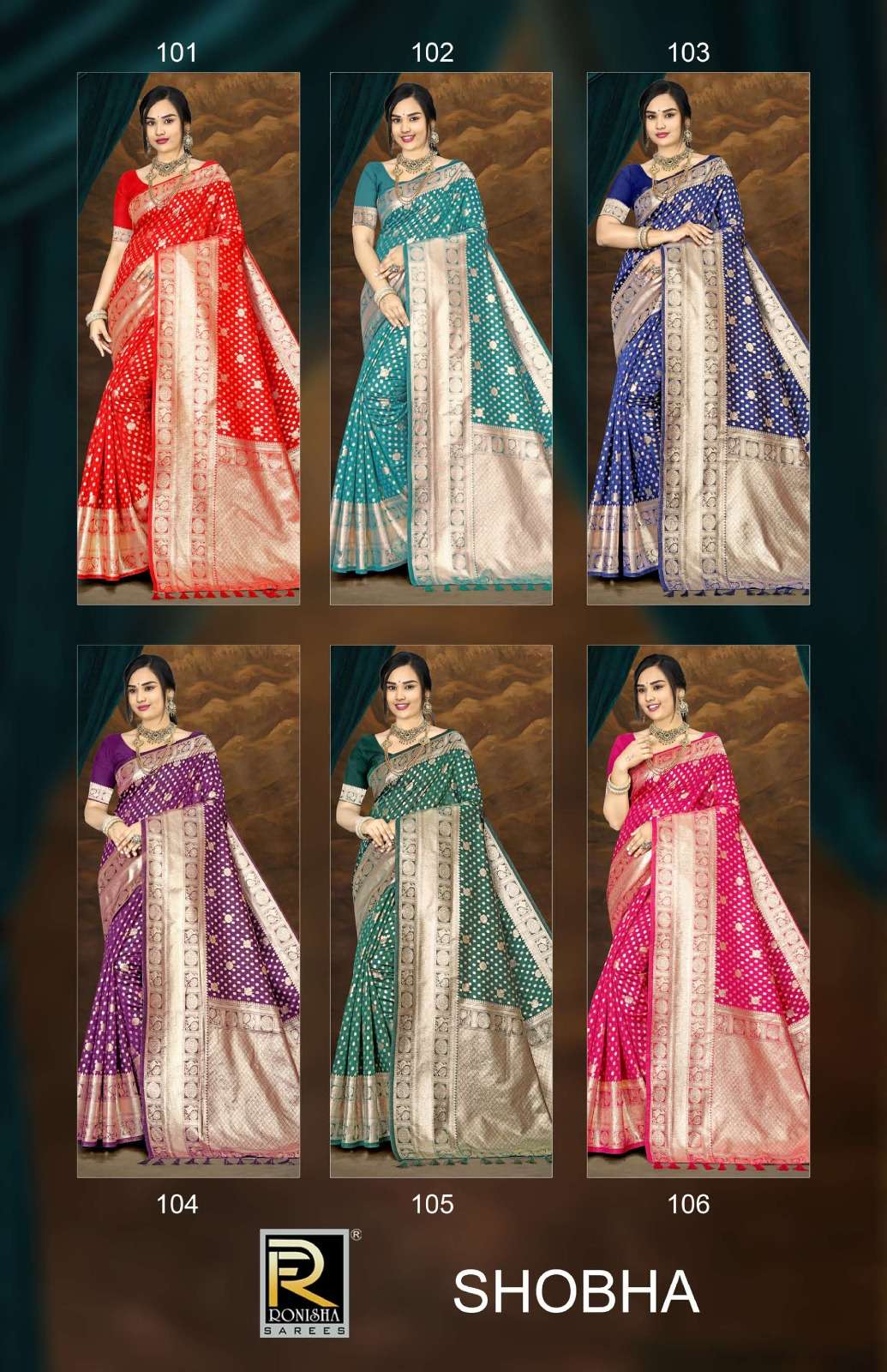 Ronisha Shobha Banarasi Silk Saree Wholesale catalog