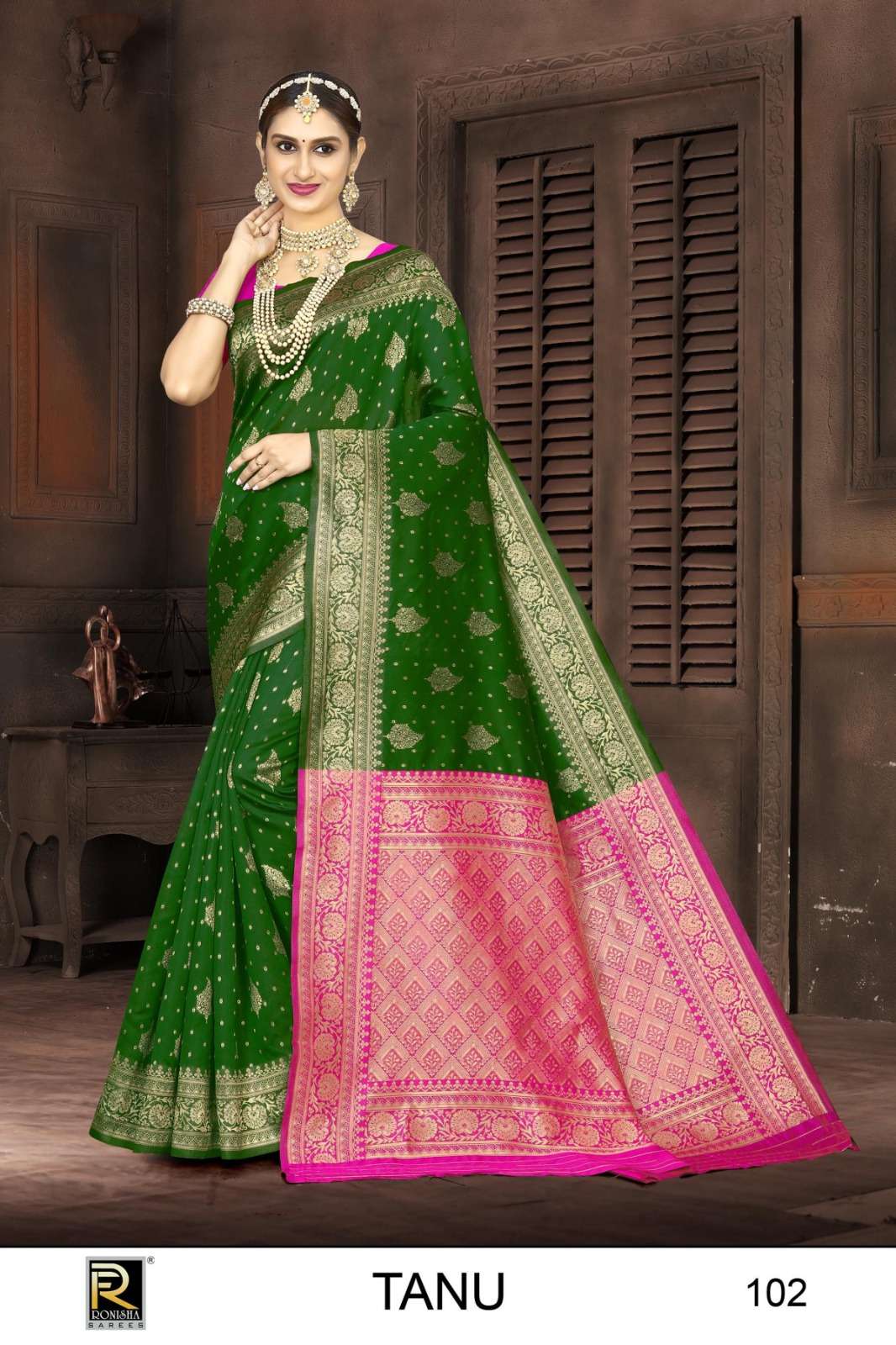 Ronisha Tanu  Banarasi Silk Saree Wholesale catalog
