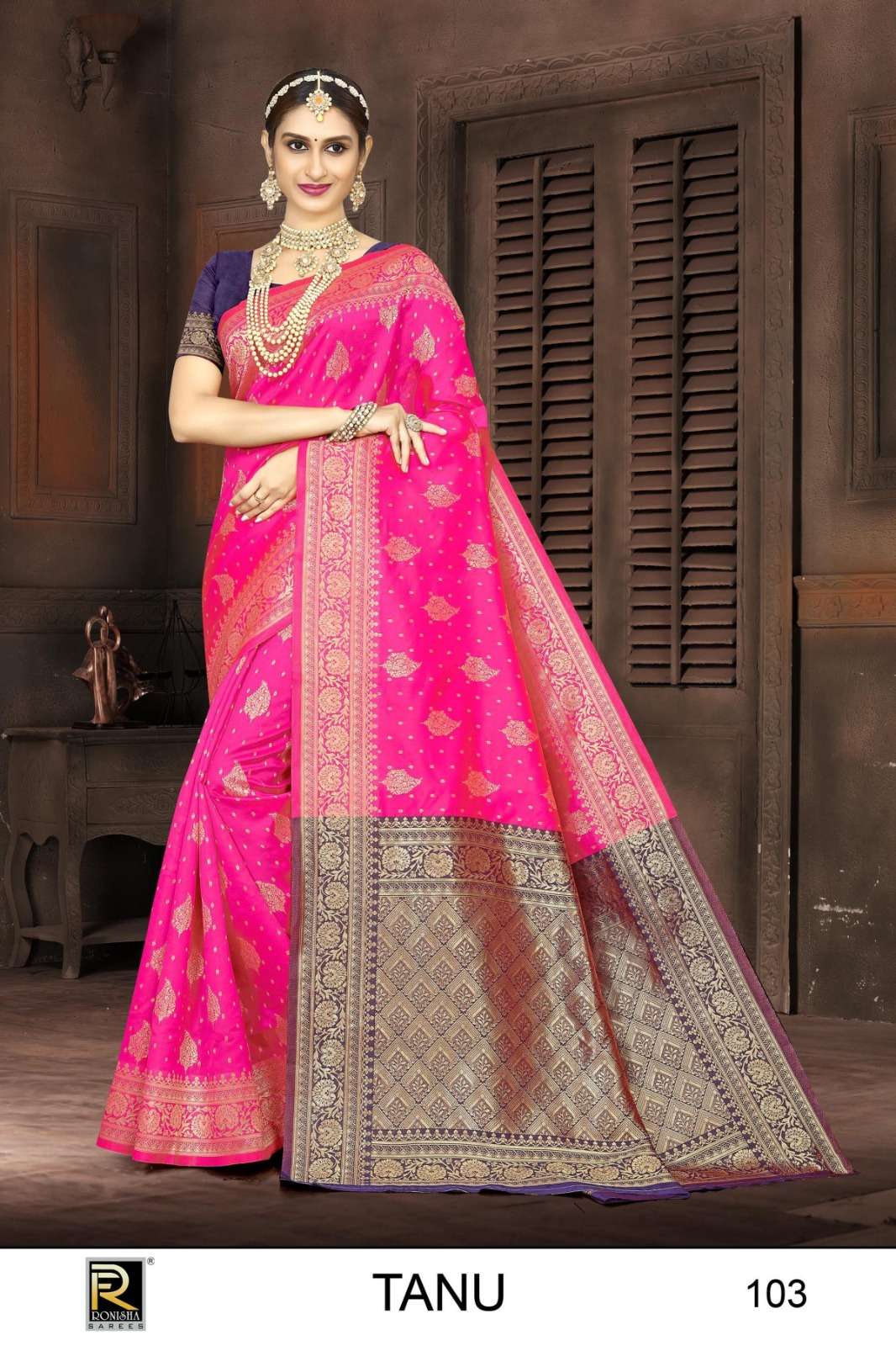 Ronisha Tanu  Banarasi Silk Saree Wholesale catalog