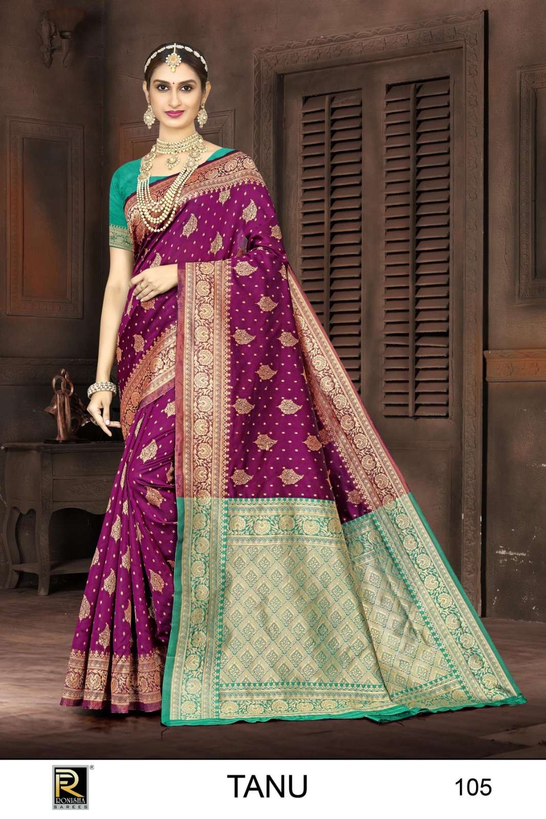 Ronisha Tanu  Banarasi Silk Saree Wholesale catalog