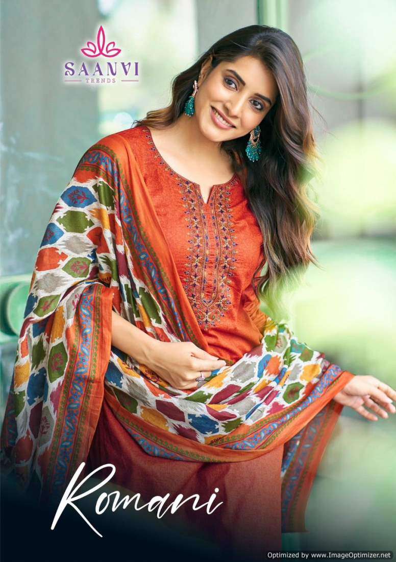 Saanvi Romani – Dress Material - Wholesale Catalog