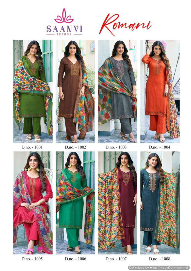 Saanvi Romani – Dress Material - Wholesale Catalog