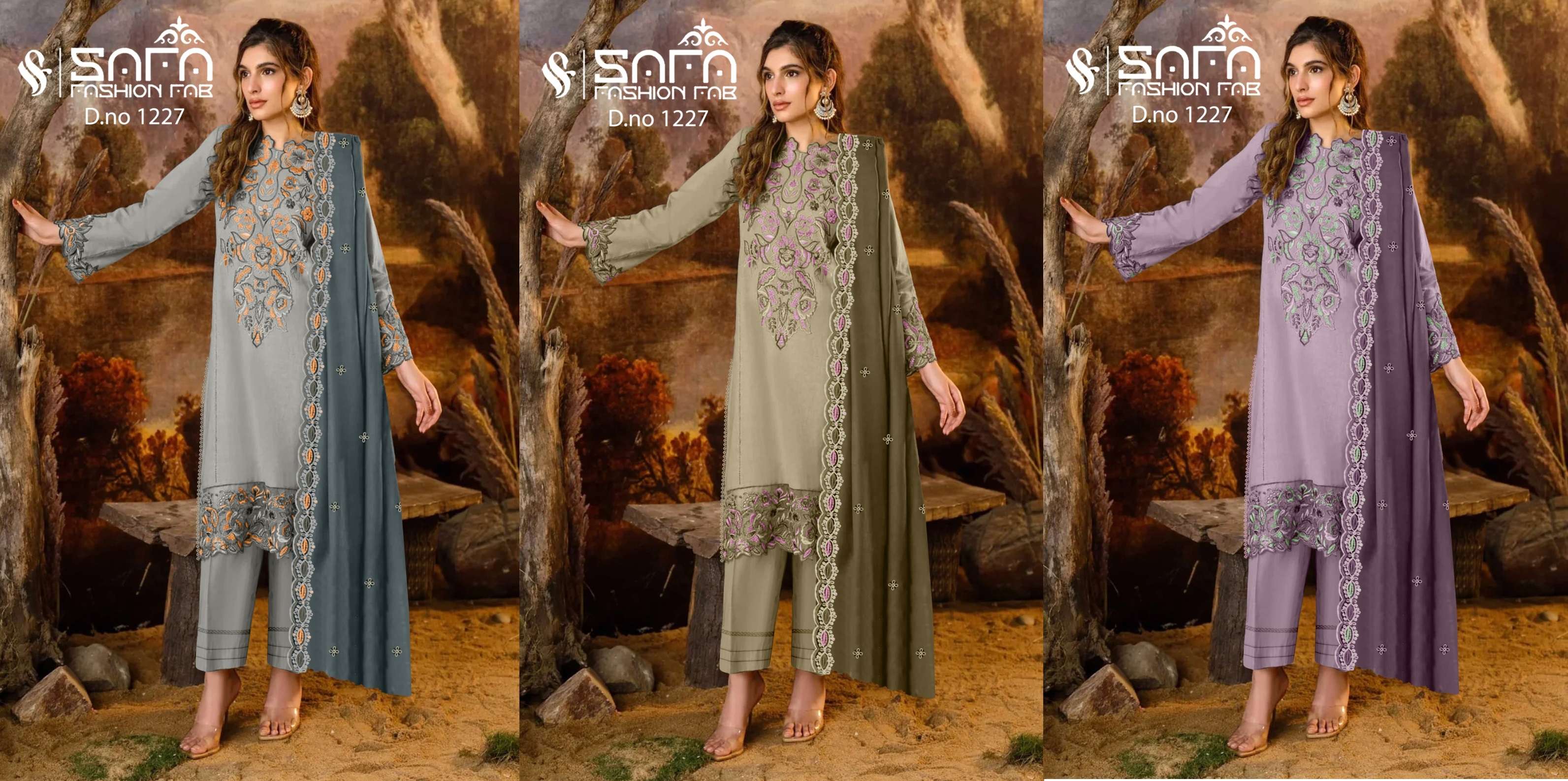 Safa Fashion Fab 1227 Georgette Pakistani Suits Wholesale catalog