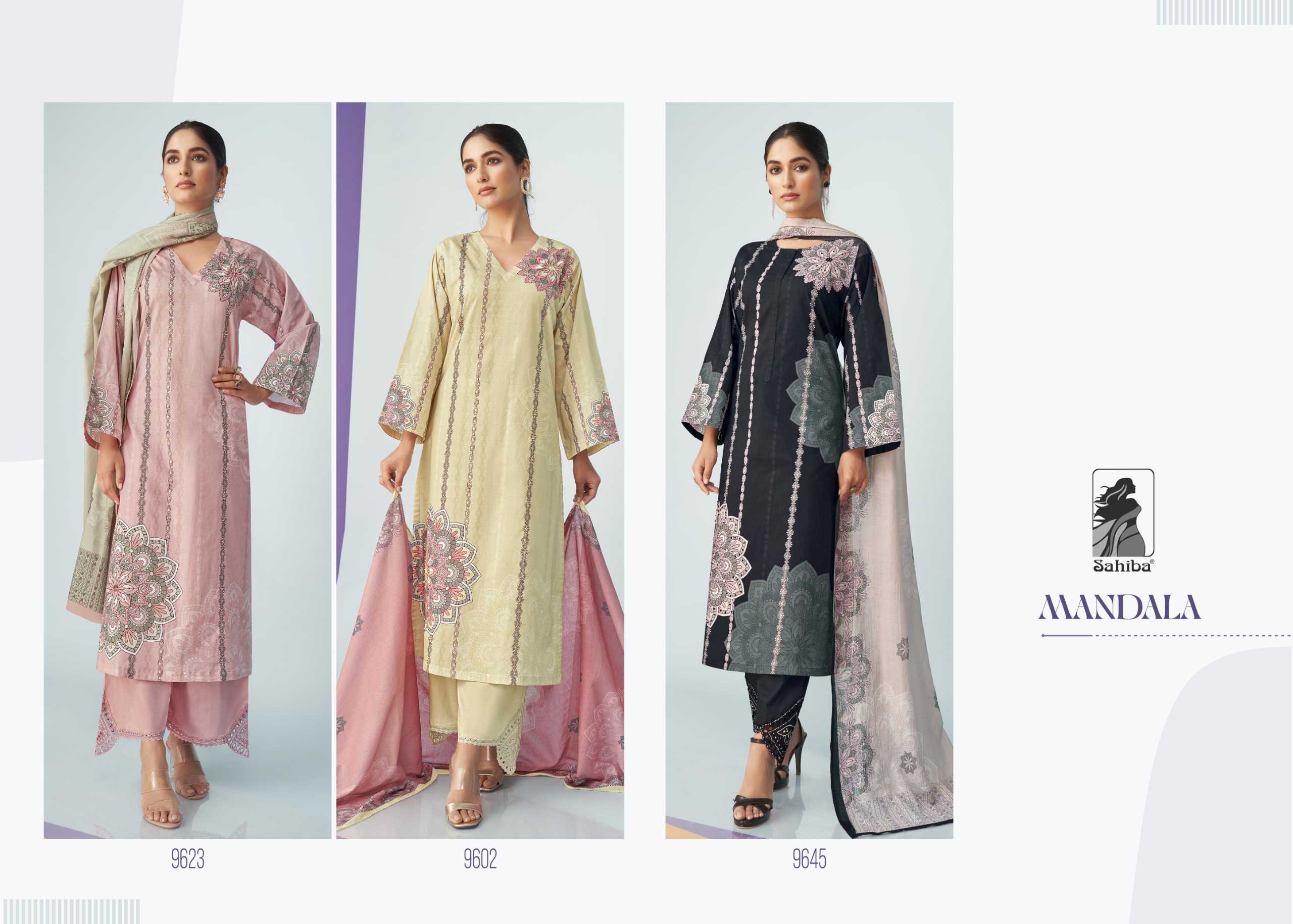 Sahiba MANDALA Dress Material Wholesale catalog