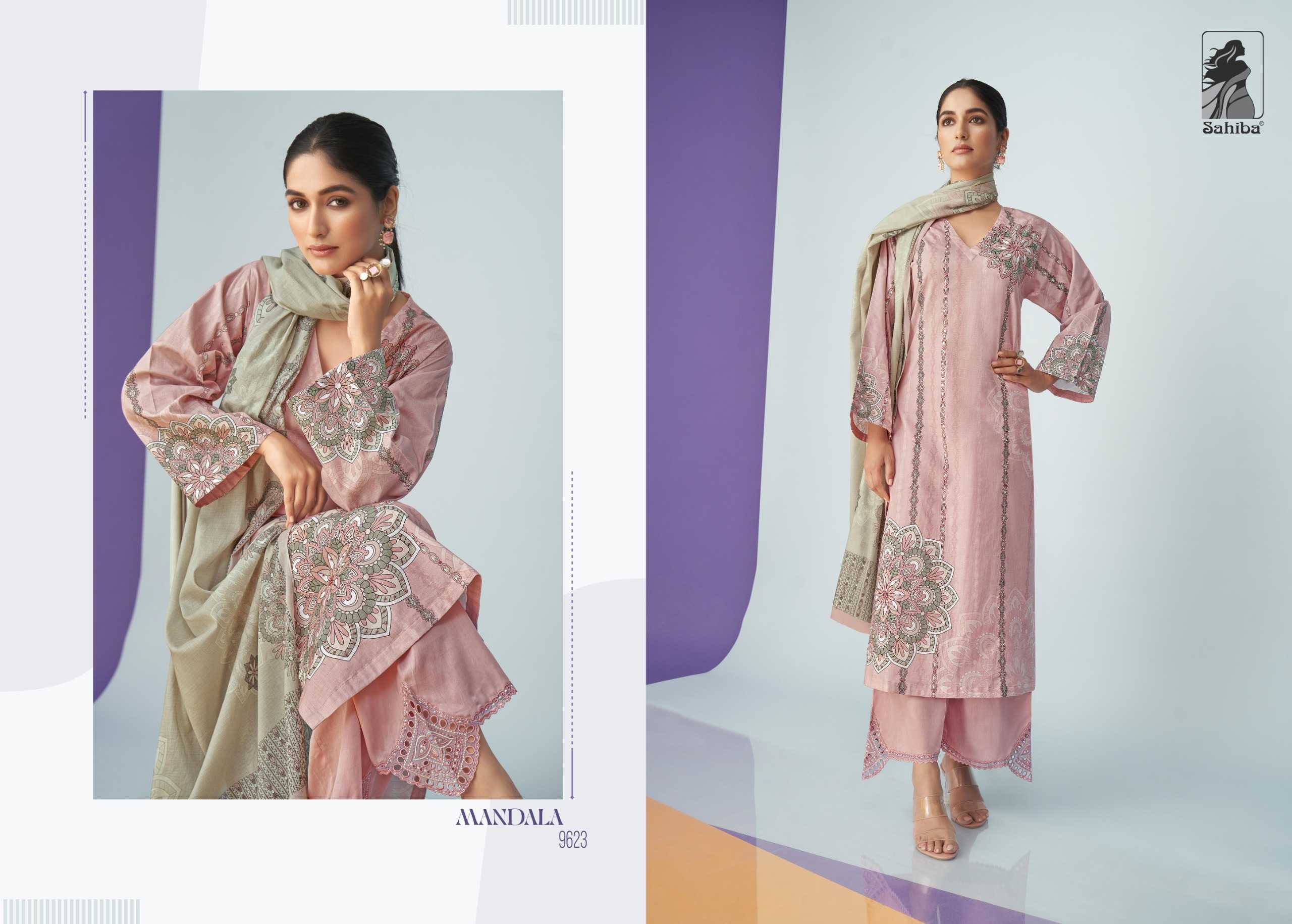 Sahiba MANDALA Dress Material Wholesale catalog