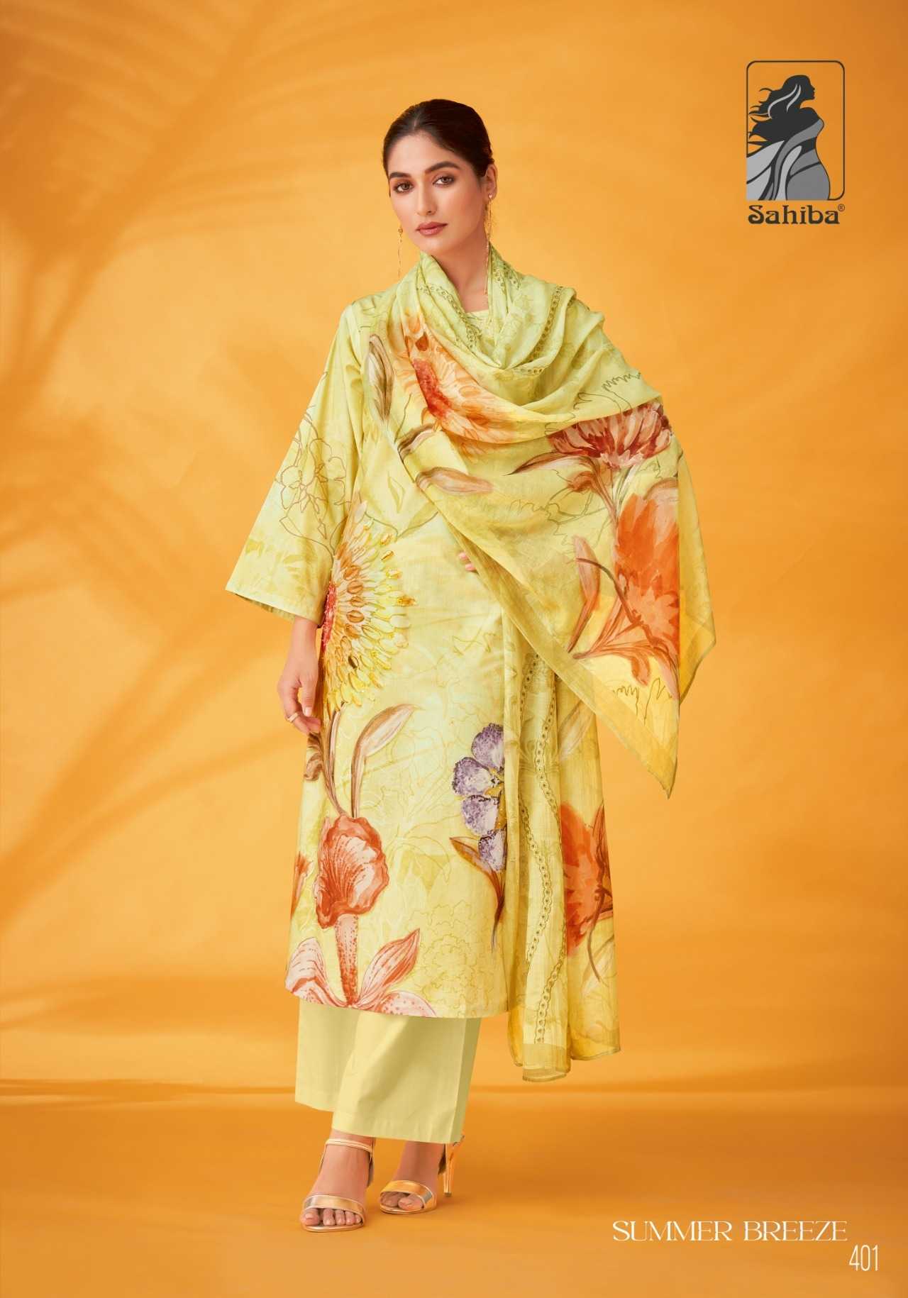 Sahiba SUMMER BREEZE Dress Material Wholesale catalog