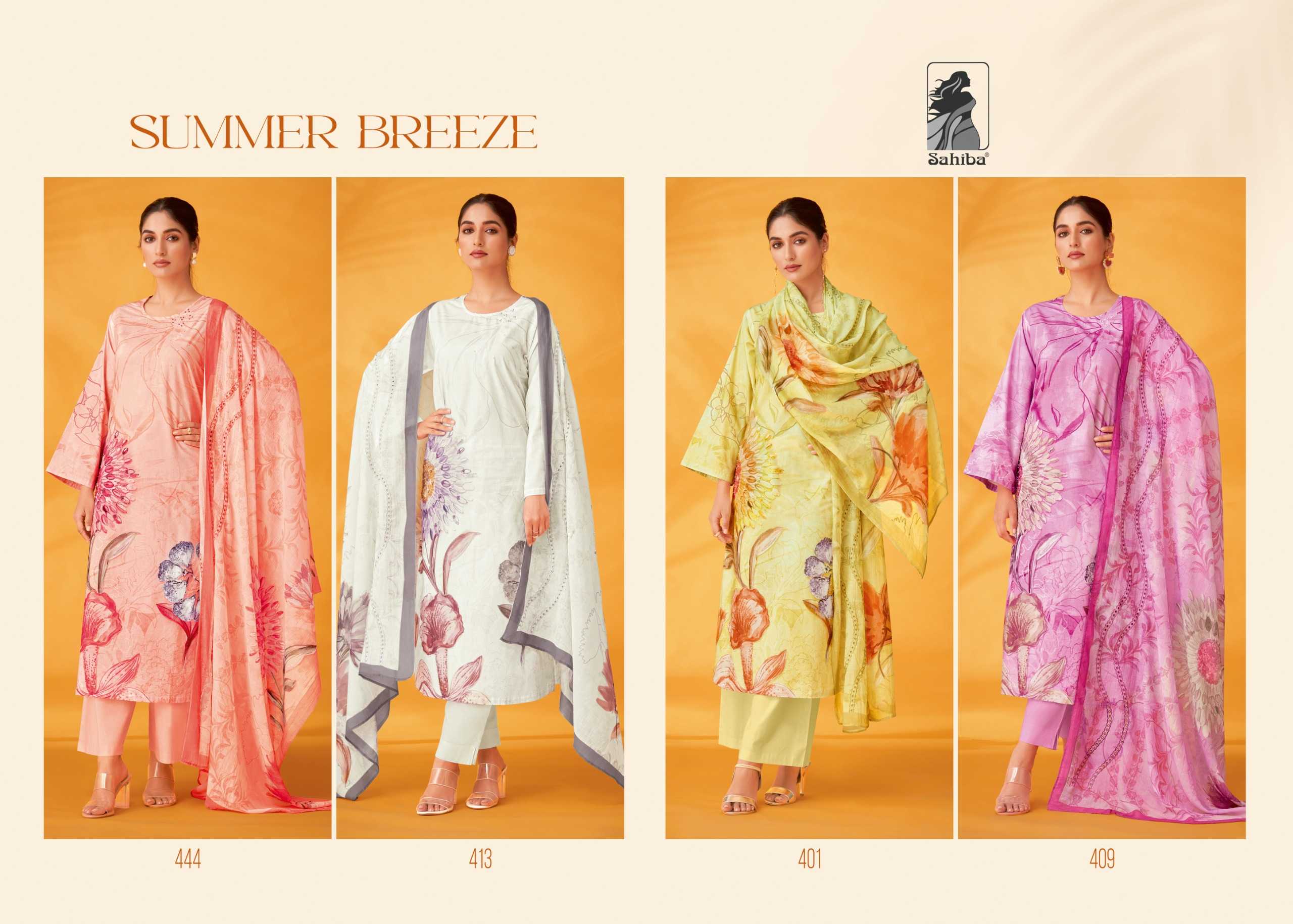 Sahiba SUMMER BREEZE Dress Material Wholesale catalog
