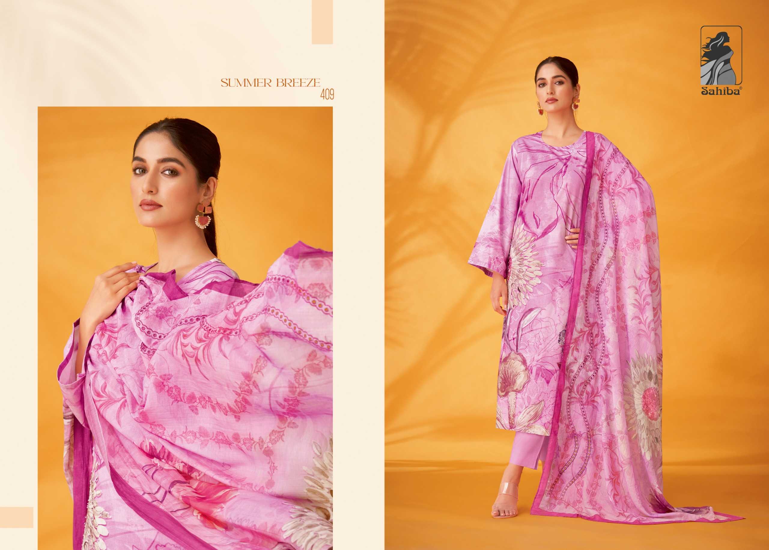 Sahiba SUMMER BREEZE Dress Material Wholesale catalog