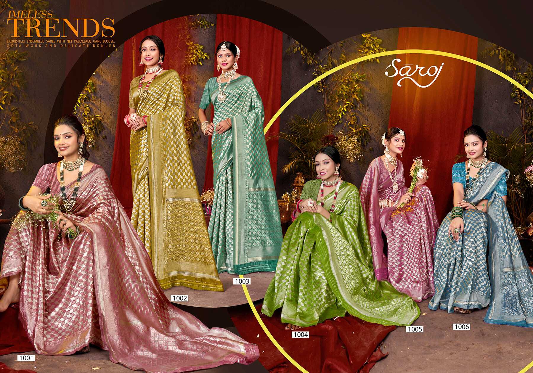 Saroj Blue Berry Vol.3 Soft cotton silk rich pallu Saree Wholesale catalog    