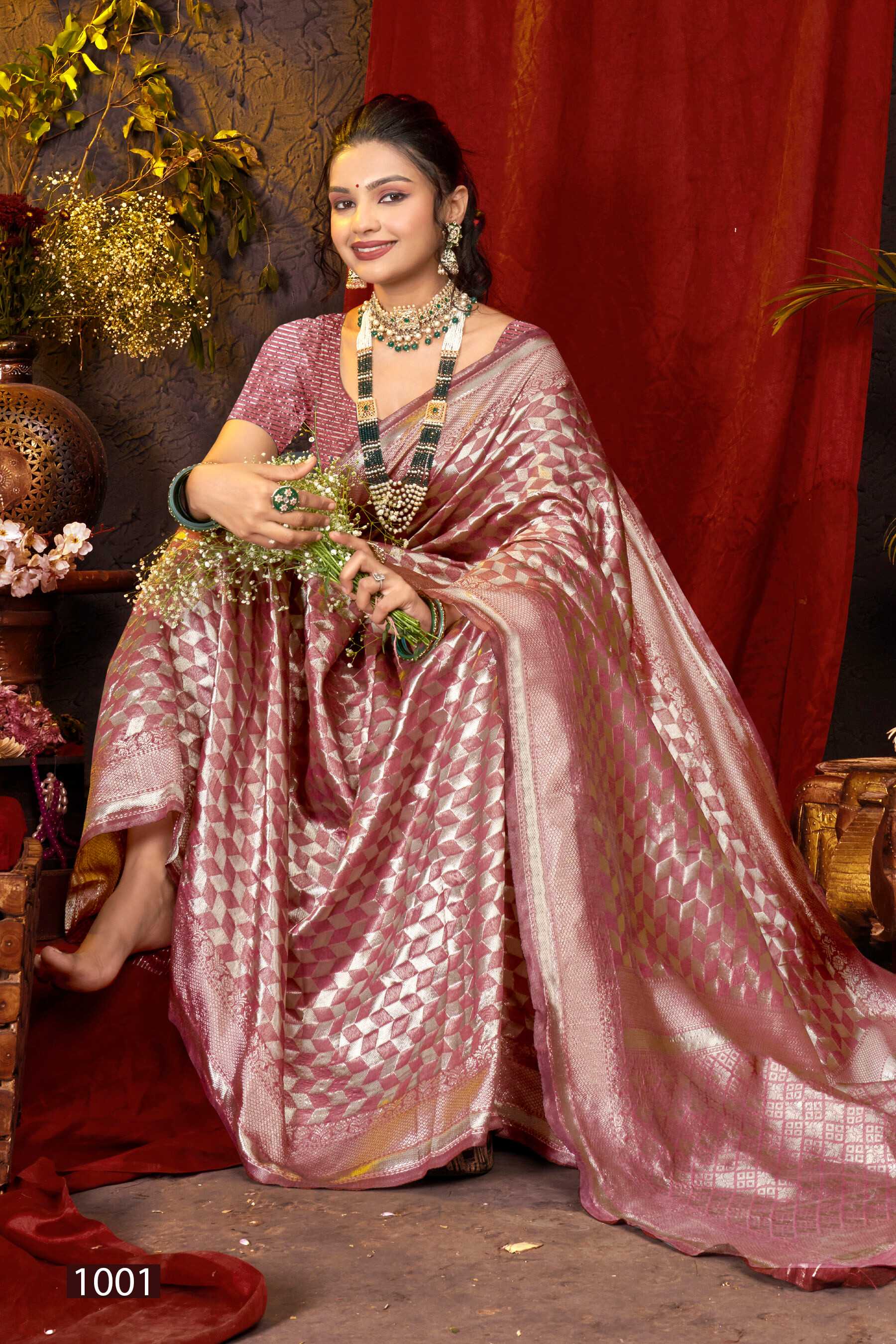 Saroj Blue Berry Vol.3 Soft cotton silk rich pallu Saree Wholesale catalog    