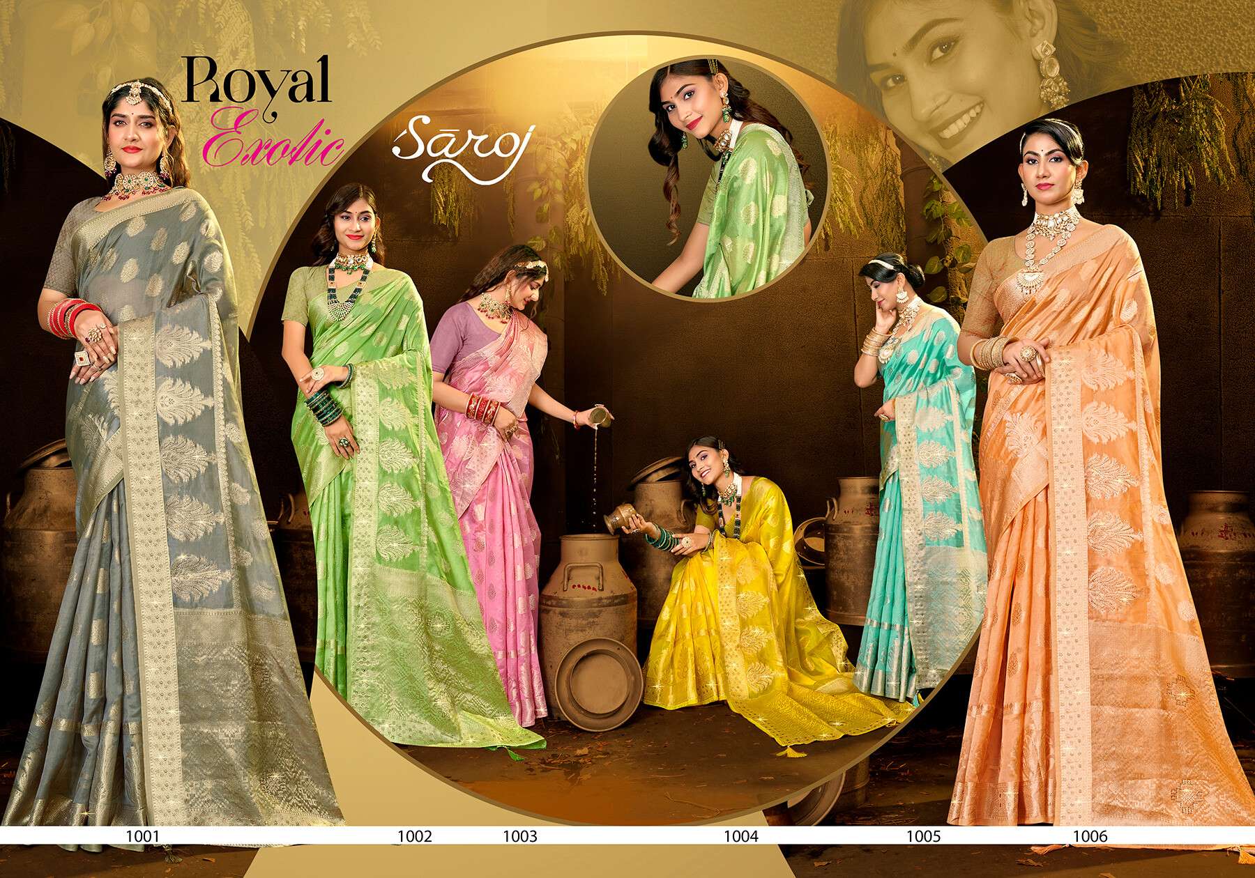 Saroj Blue Bird Vol - 2 Cotton silk with swarovski  Saree Wholesale catalog    