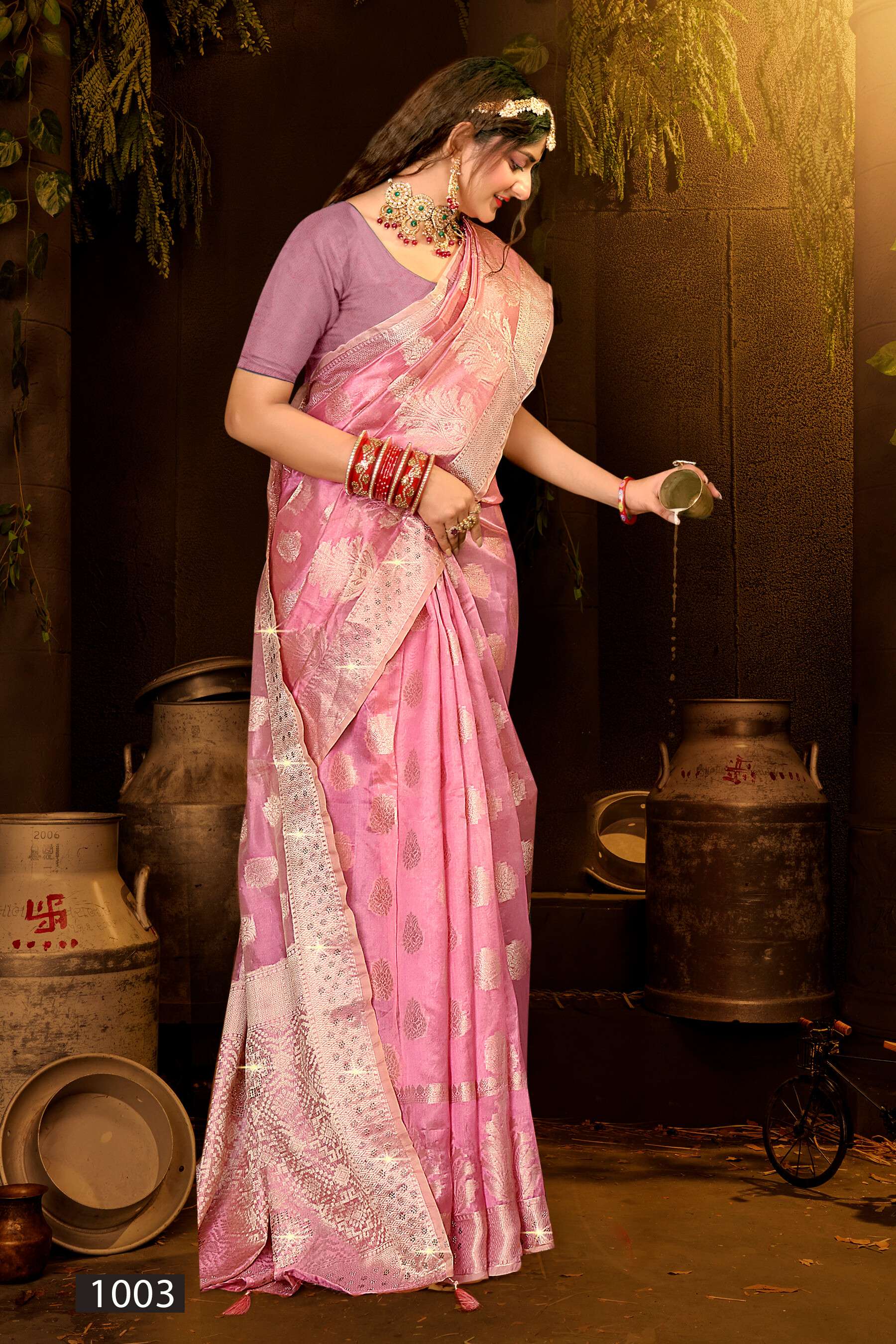 Saroj Blue Bird Vol - 2 Cotton silk with swarovski  Saree Wholesale catalog    