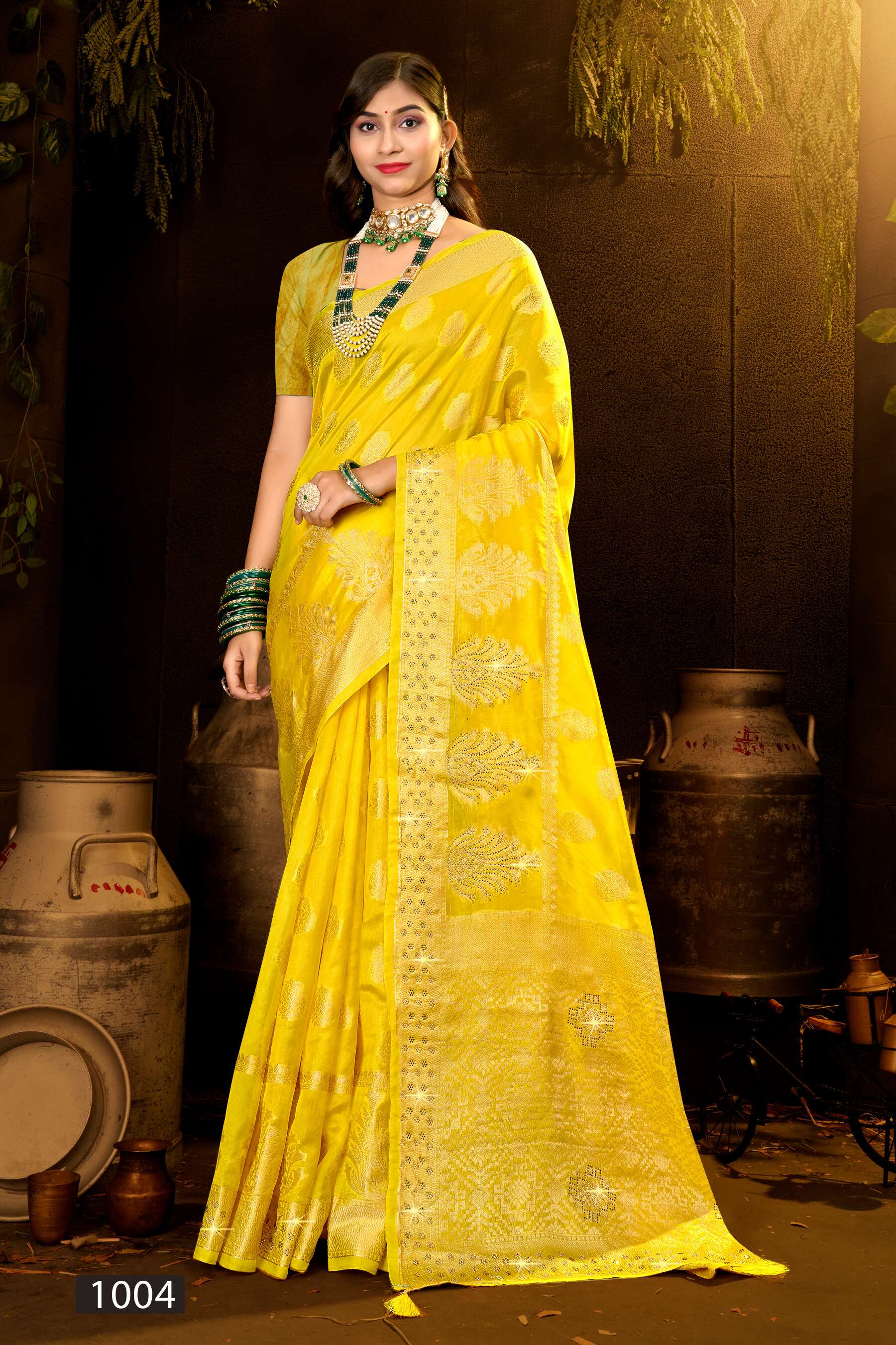 Saroj Blue Bird Vol - 2 Cotton silk with swarovski  Saree Wholesale catalog    