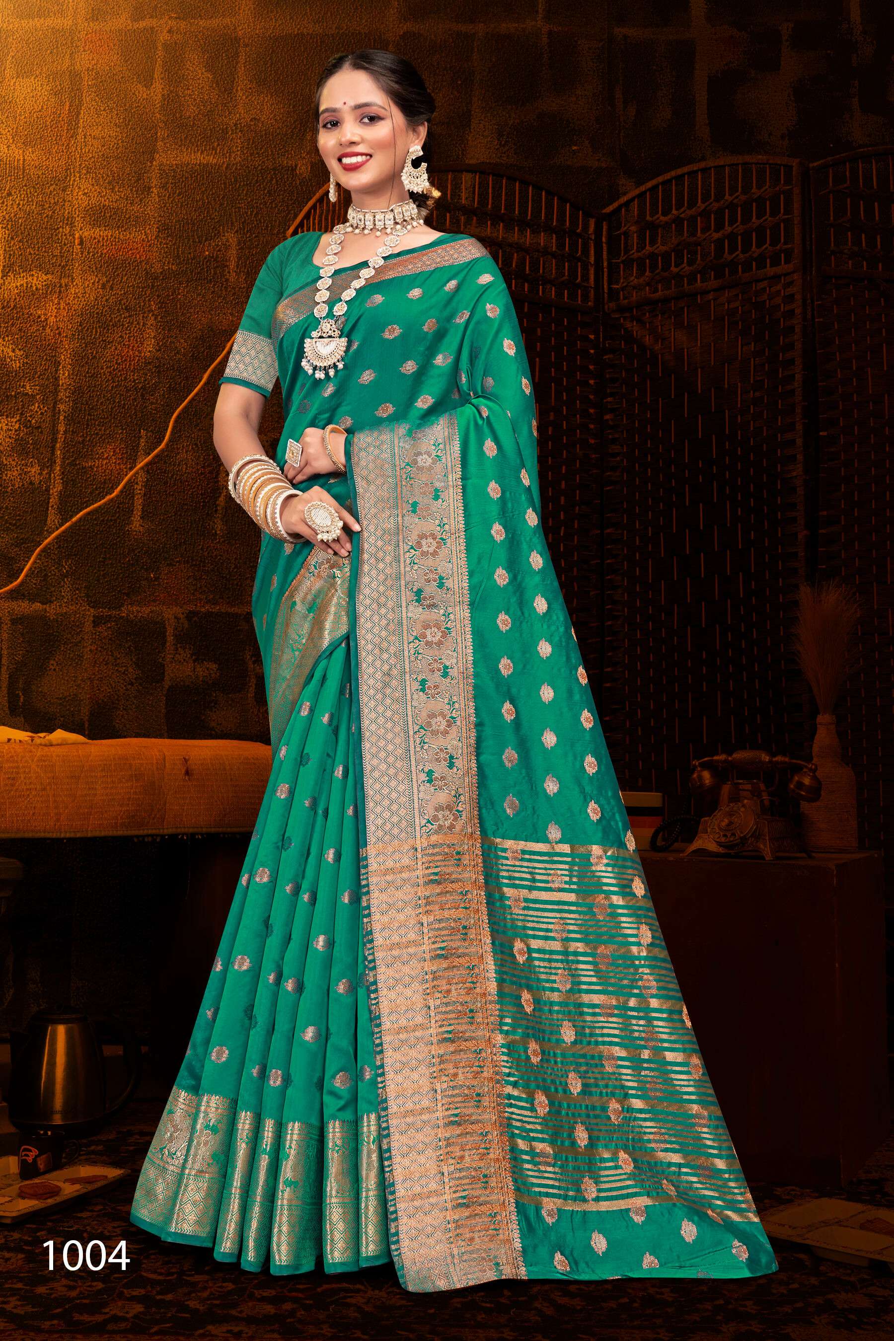 Saroj Jannat Vol.3 Soft silk saree chit pallu Wholesale catalog  