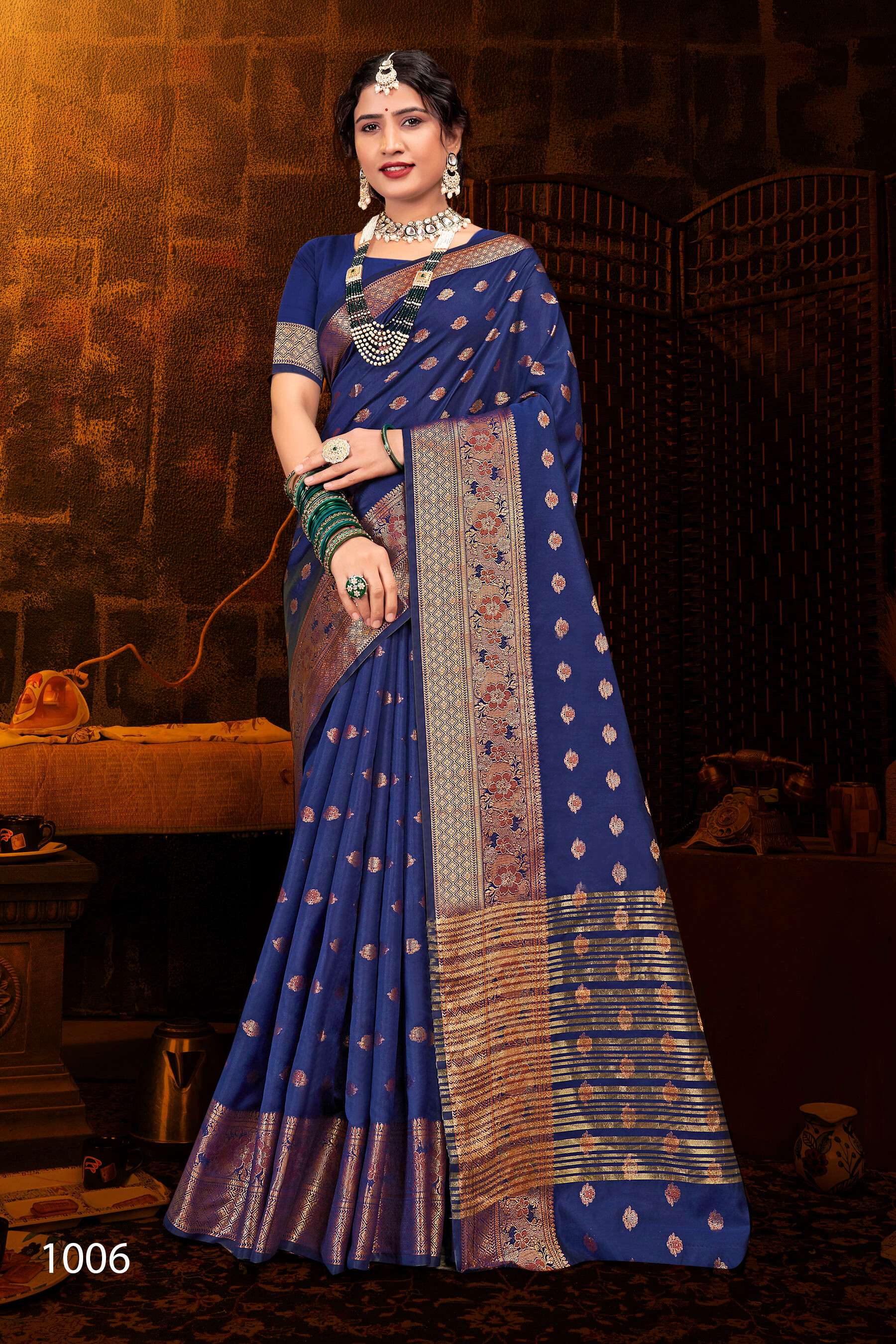 Saroj Jannat Vol.3 Soft silk saree chit pallu Wholesale catalog  