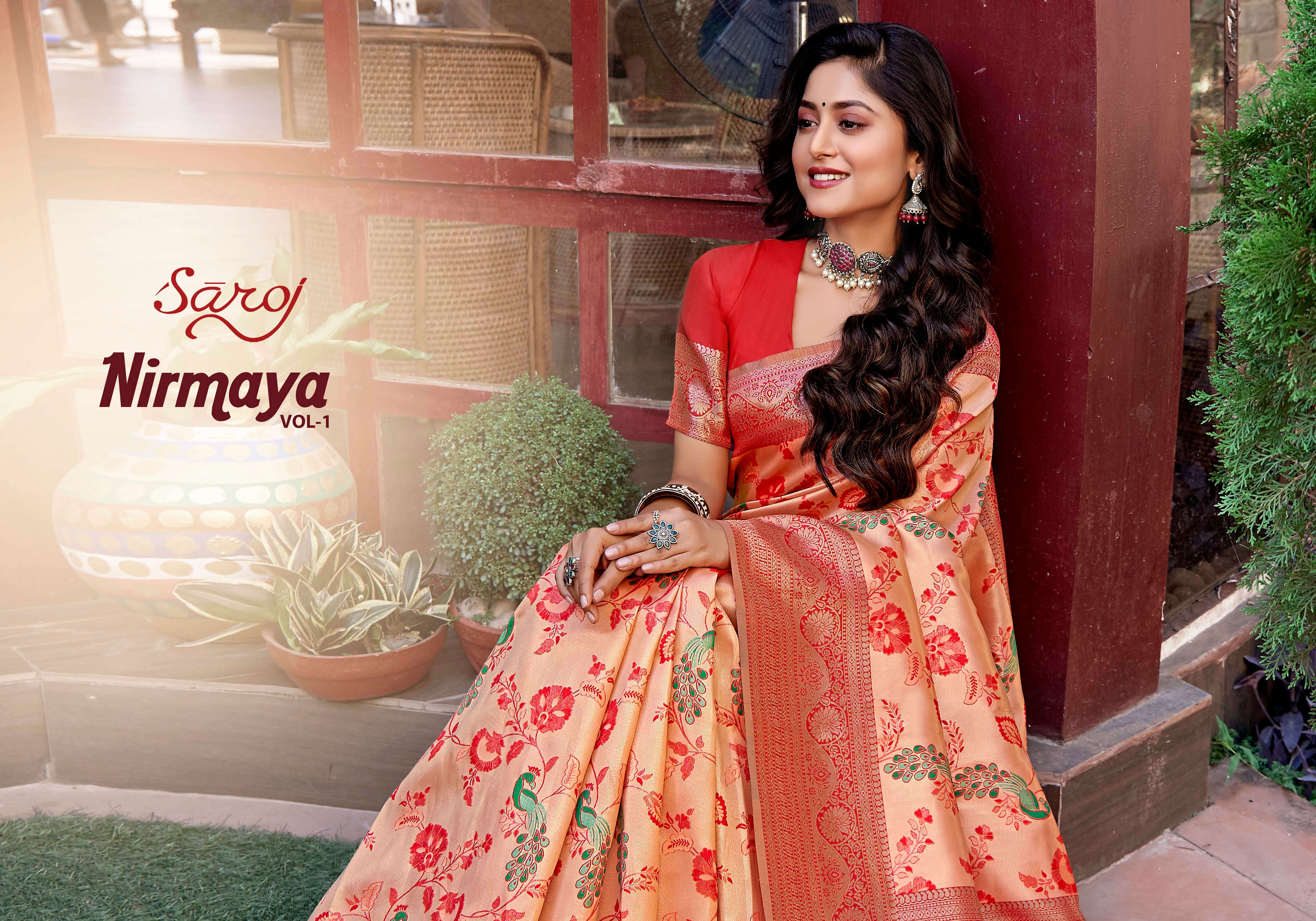 Saroj NIRMAYA Vol - 1 Soft Silk saree Saree Wholesale catalog    