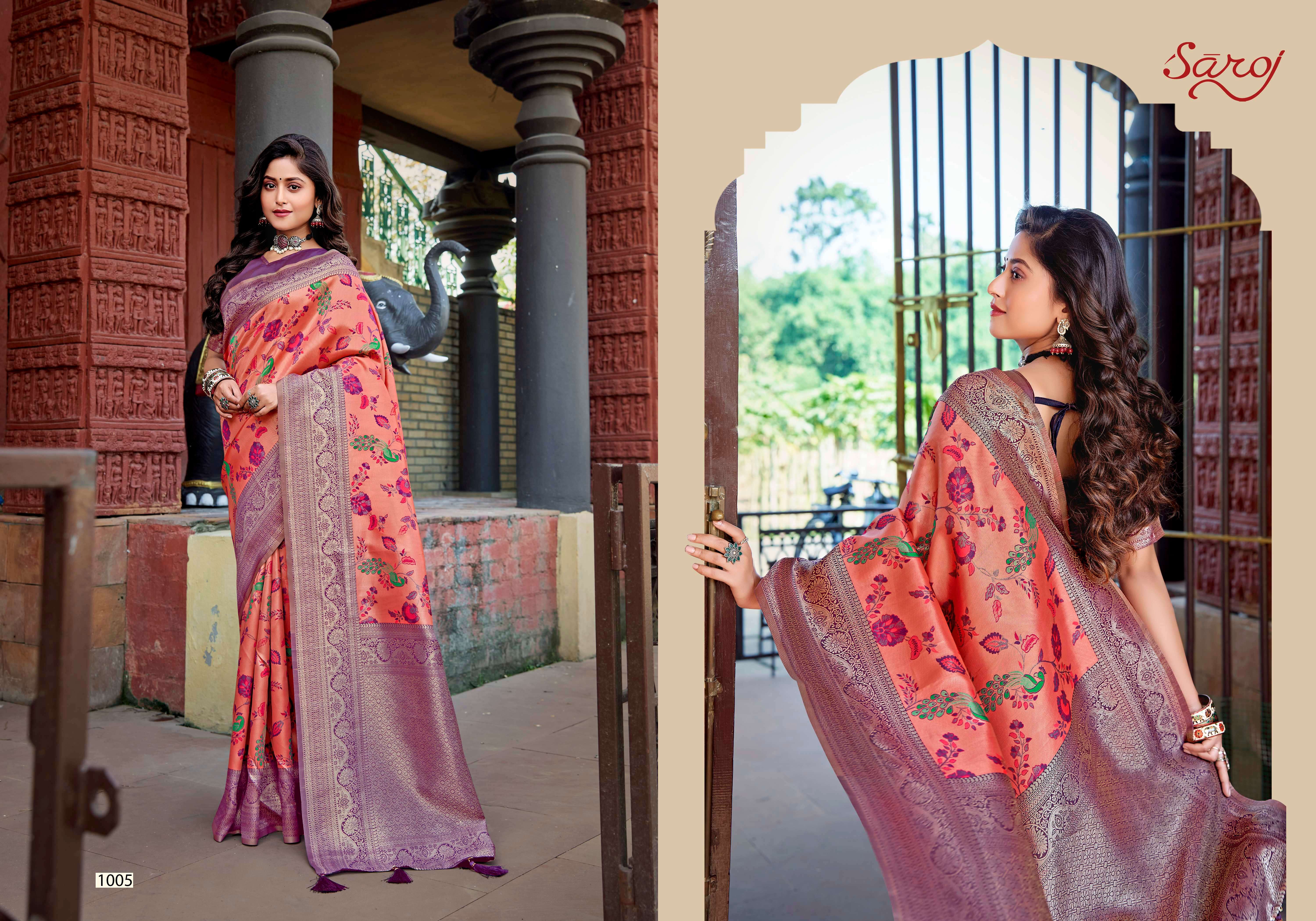 Saroj NIRMAYA Vol - 1 Soft Silk saree Saree Wholesale catalog    