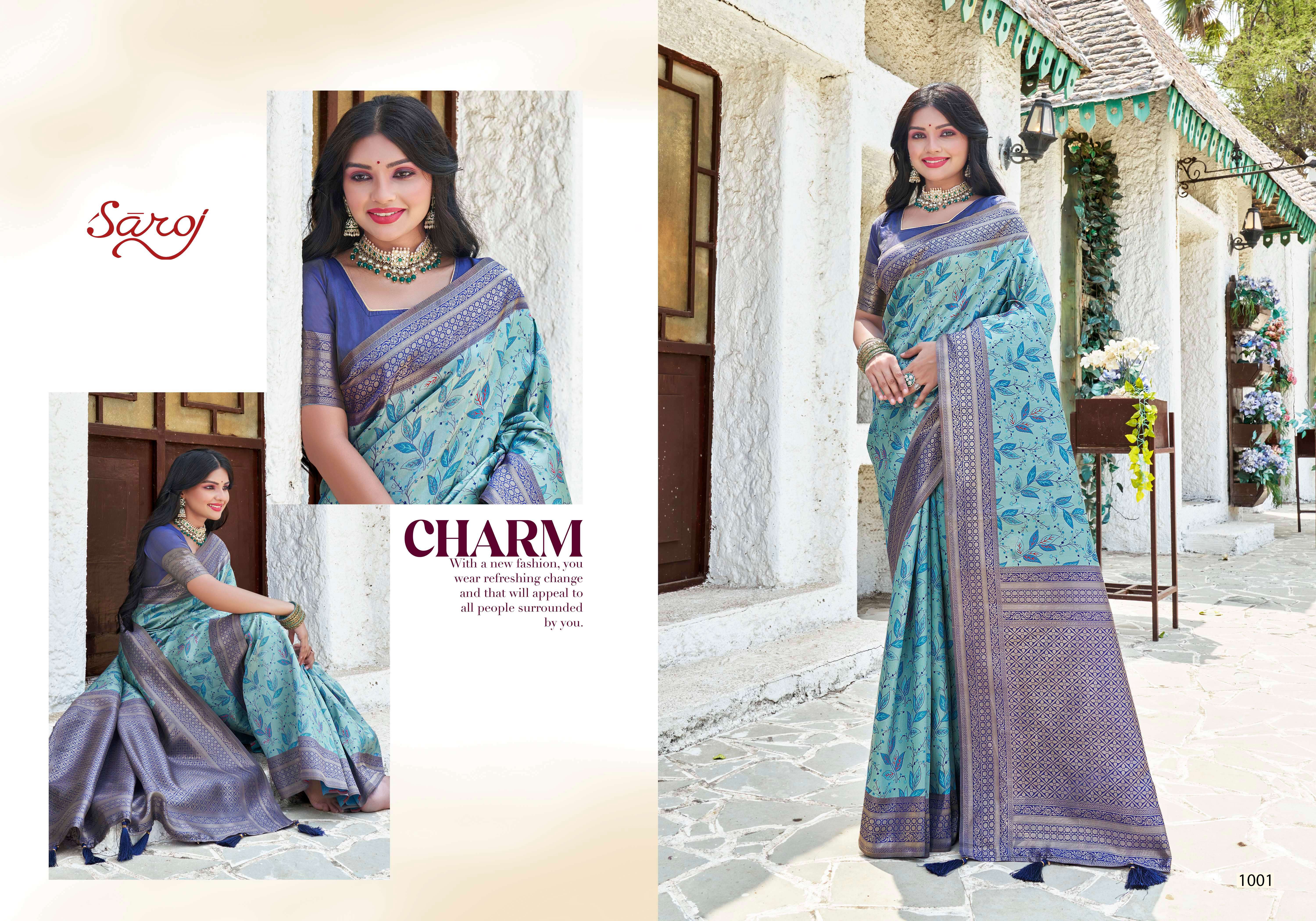 Saroj Nirmaya Vol.2 Soft silk saree rich pallu Wholesale catalog  