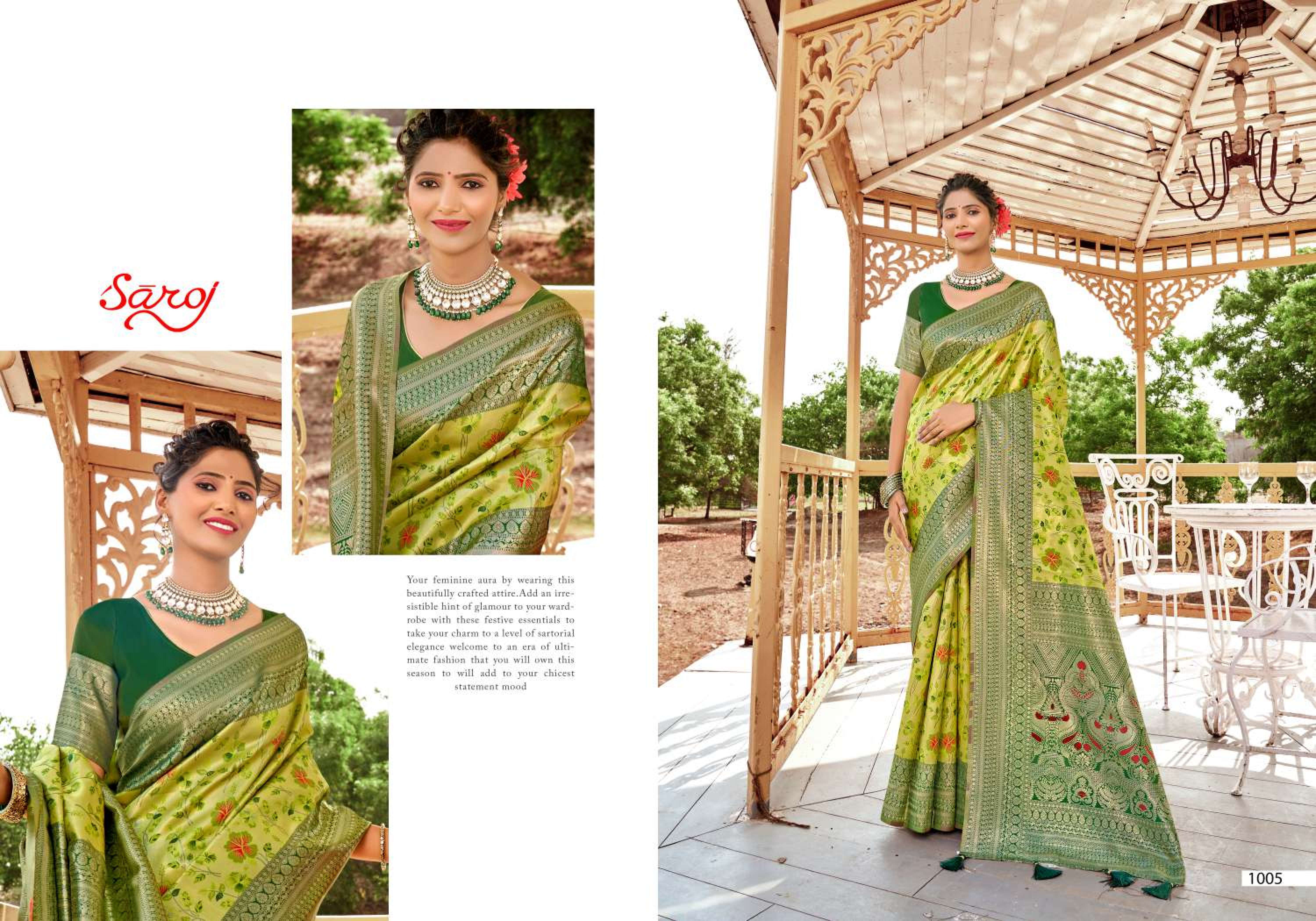 Saroj Nirmaya Vol.3 Soft silk saree rich pallu Wholesale catalog  