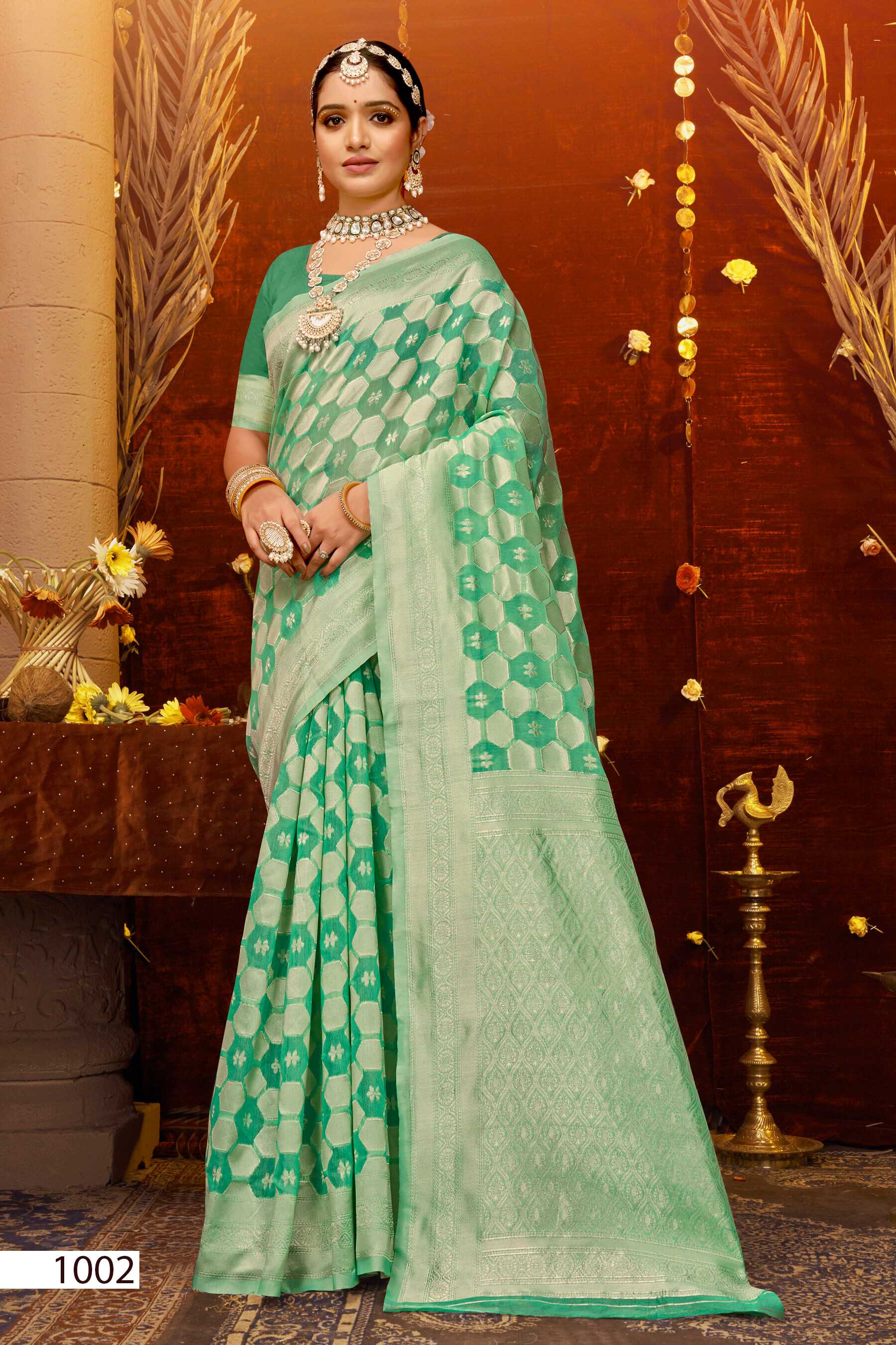 Saroj Pacific Cotton  Vol.4 Soft cotton rich pallu saree  Wholesale catalog    