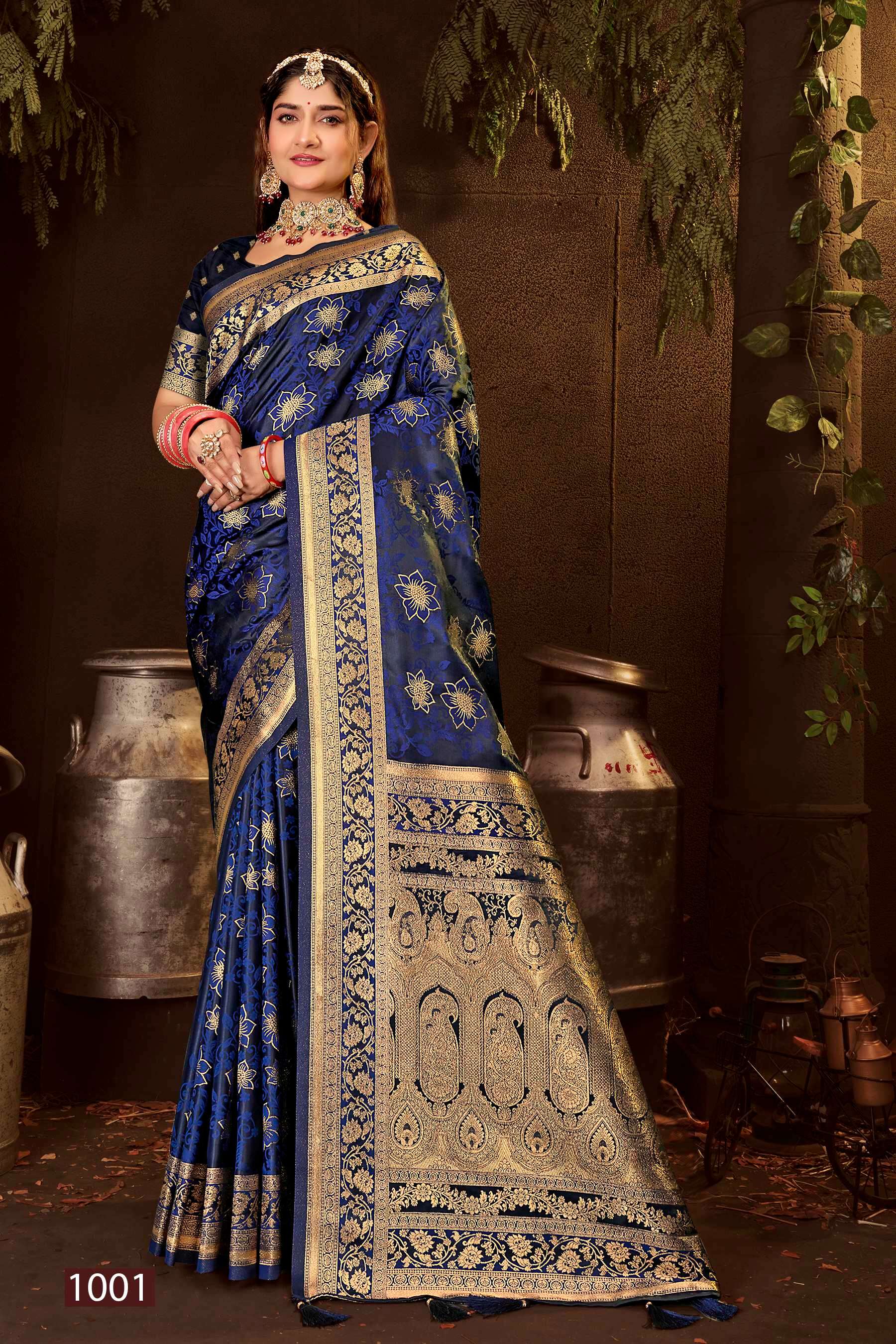 Saroj Royal Queen Vol.4 Satin 50*600 Silk Saree Wholesale catalog    