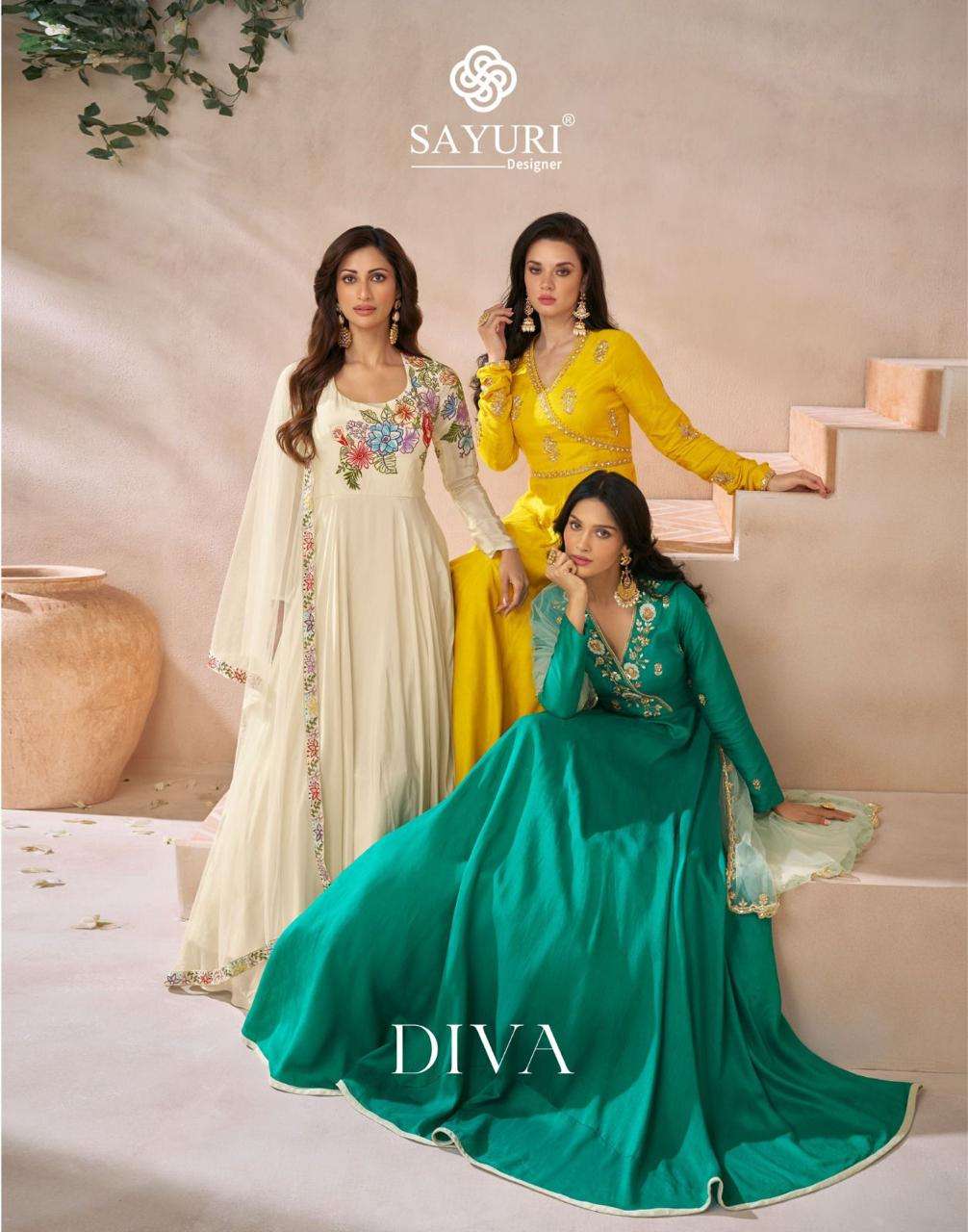 SAYURI DESIGNER DIVA Kurti Long Gown Wholesale catalog