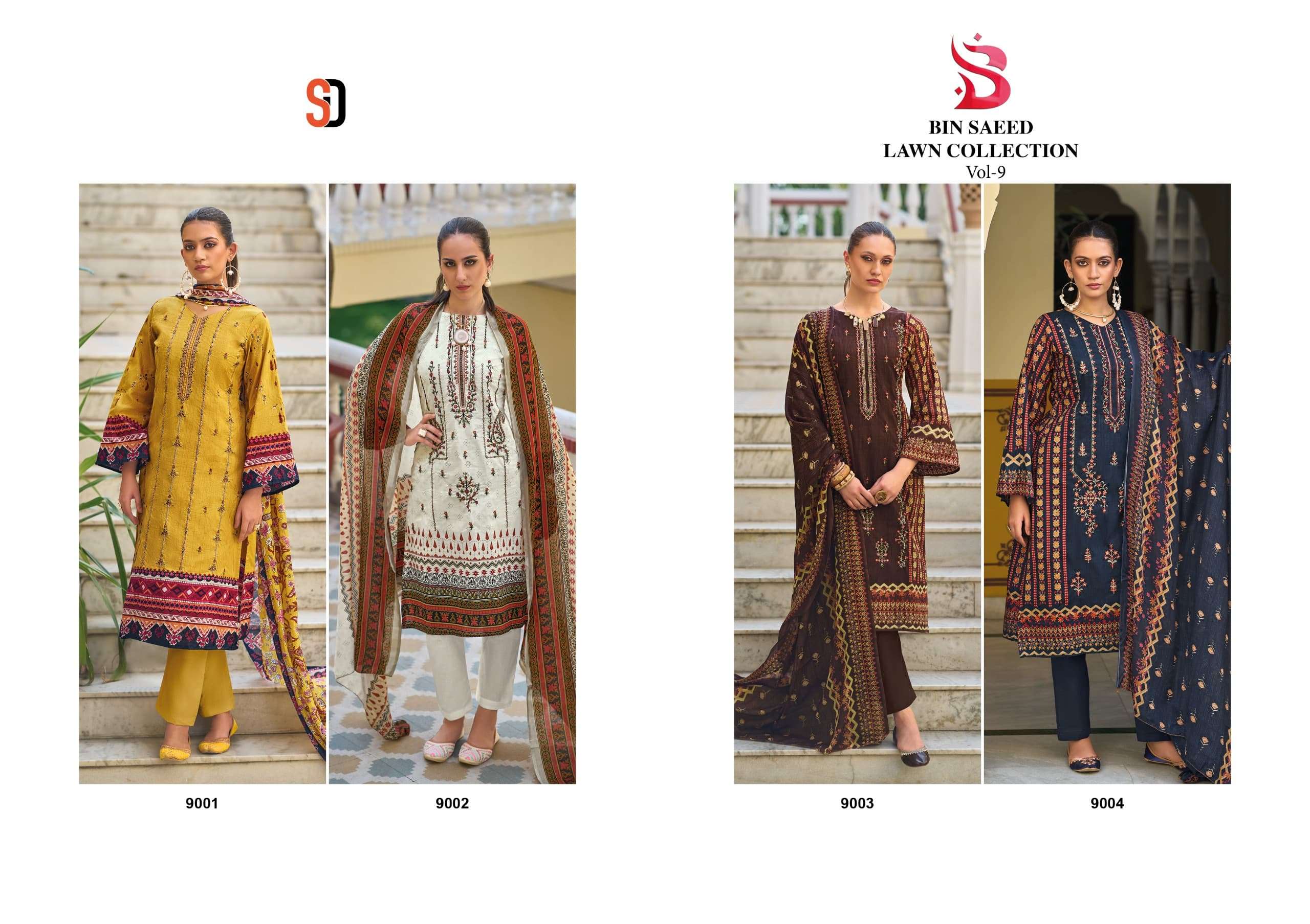 SHARADDHA DESIGNER BIN SAEED VOL-9 Salwar Kameez Wholesale catalog