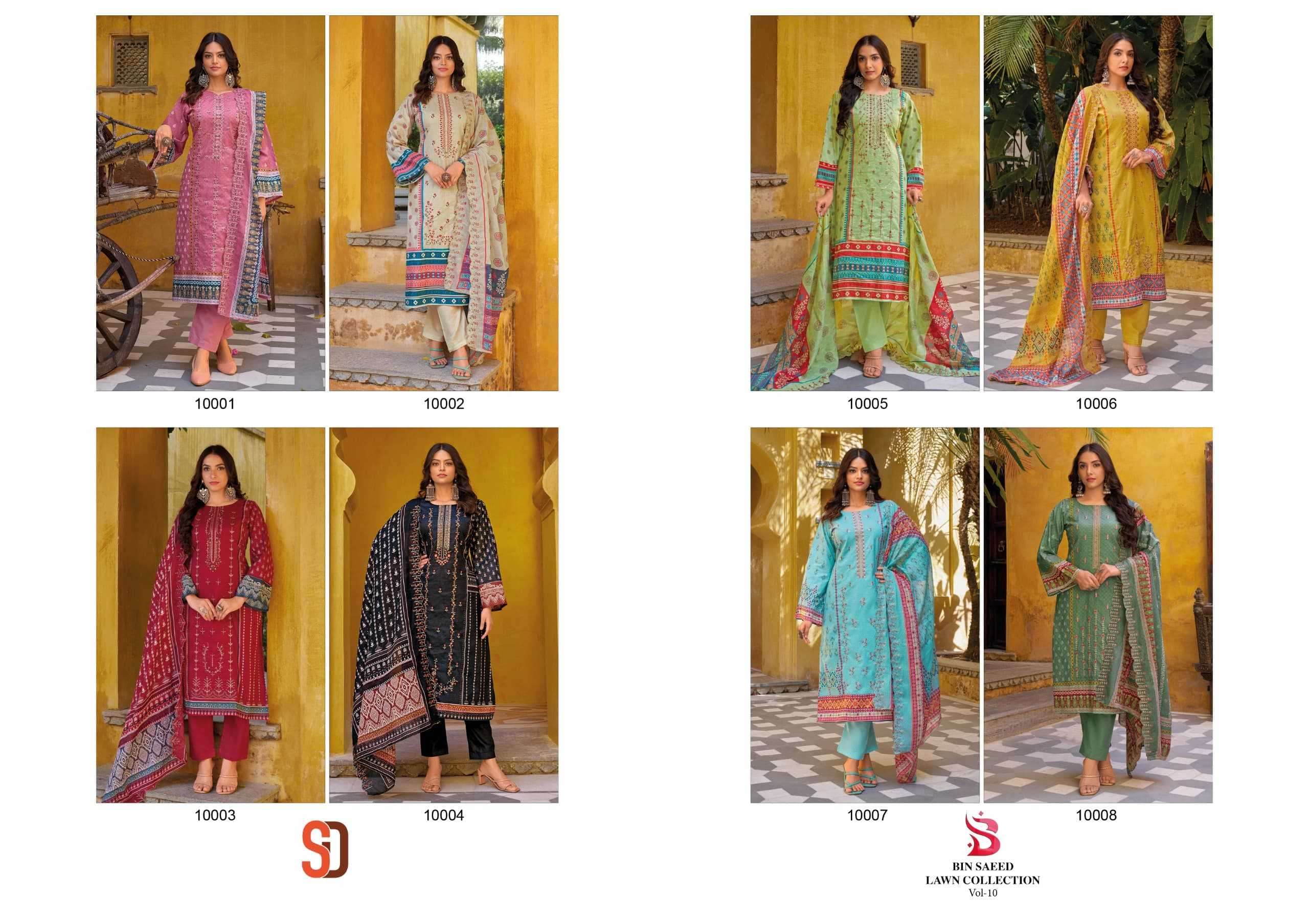 Shraddha Bin Saeed Vol 10 Pakistani Suit Wholesale catalog