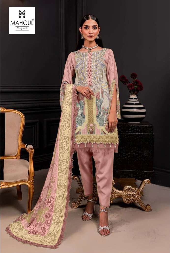 Shraddha Nx Maghul Queen Court 3 Chiffon Dupatta Pakistani Suits Wholesale catalog
