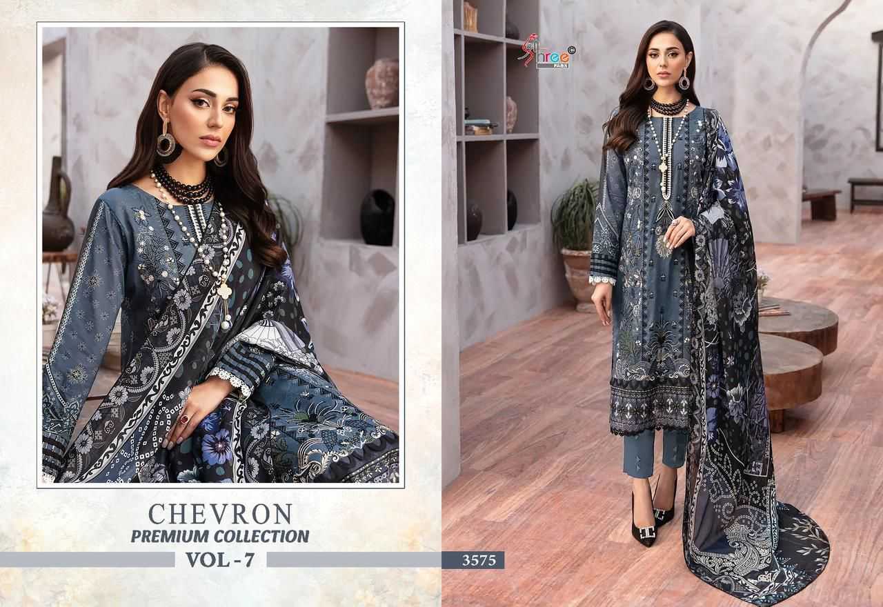 Shree Chevron Vol 7 Chiffon Dupatta Pakistani Suits Wholesale catalog