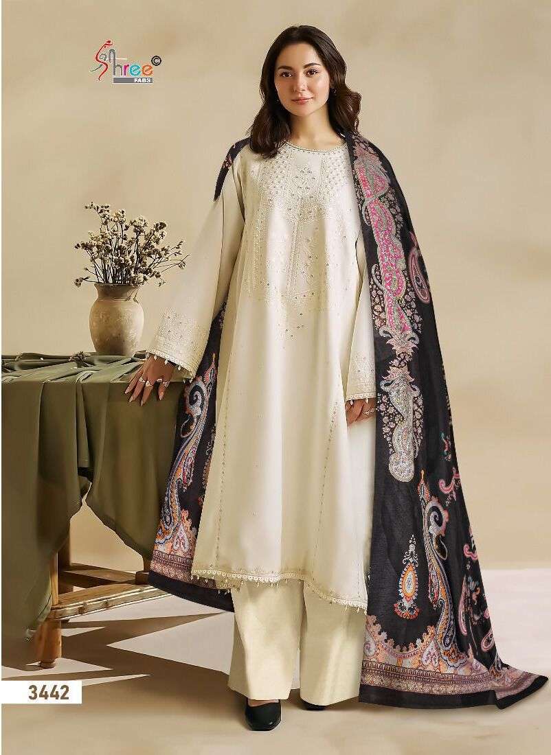Shree Mariya B Vol 11 Chiffon Dupatta Pakistani Suit Wholesale catalog