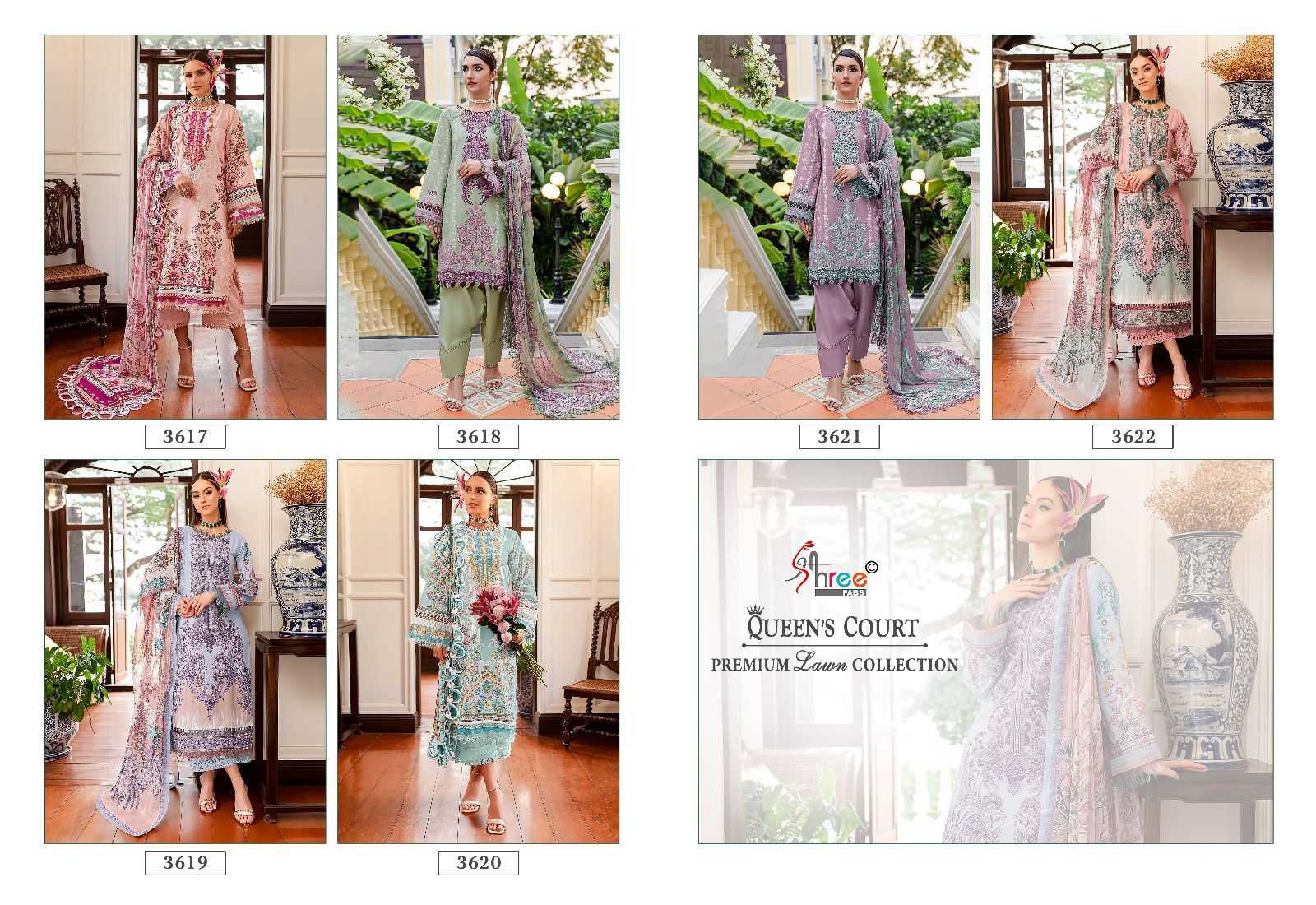 Shree Queens Court Premium Cotton Dupatta Salwar Suits Wholesale catalog