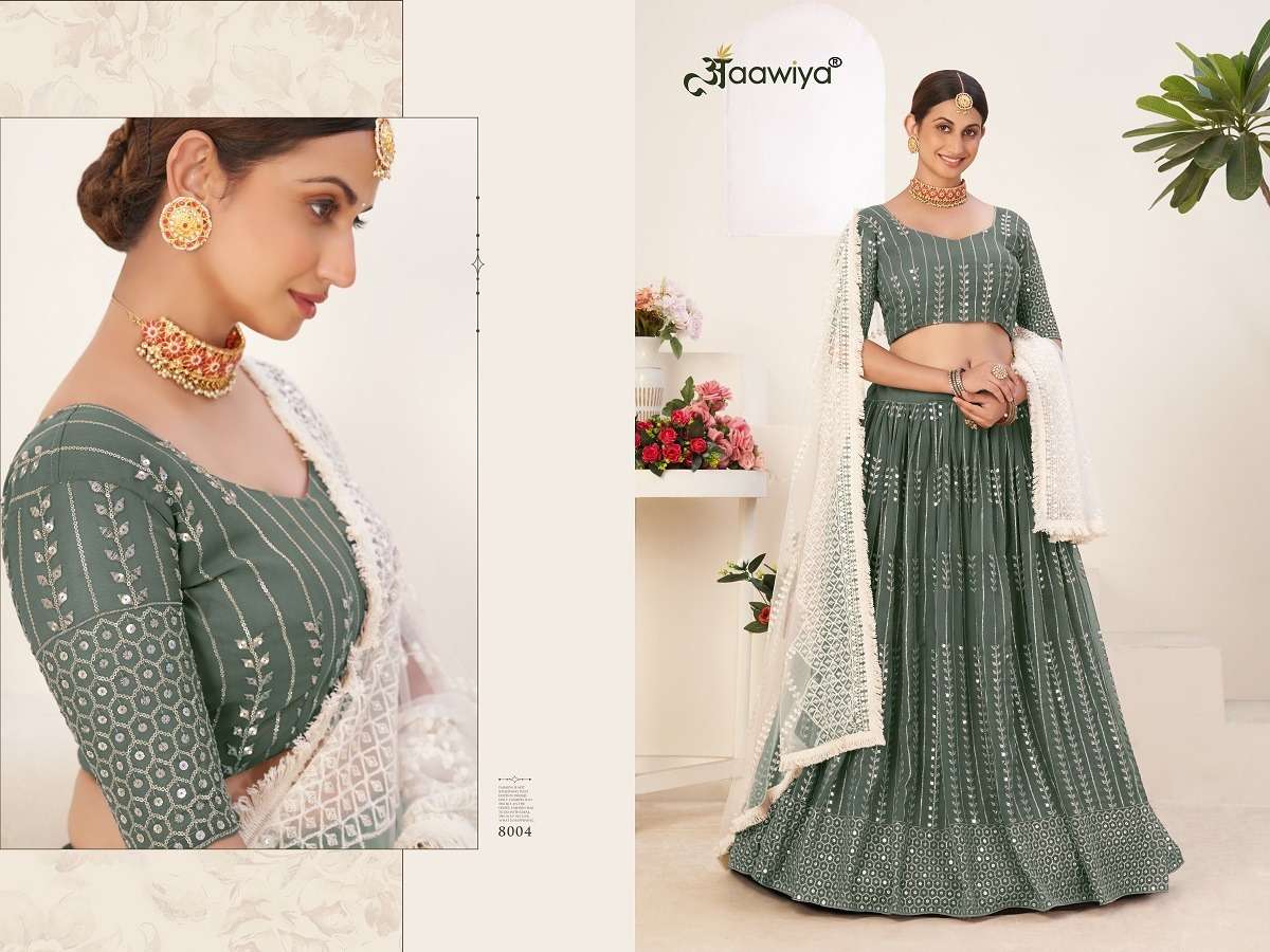 SIYA VOL-1 SAGE GREEN PREMIUM COLLECTION THIS WEDDING SEASON Lehenga choli Wholesale catalog
