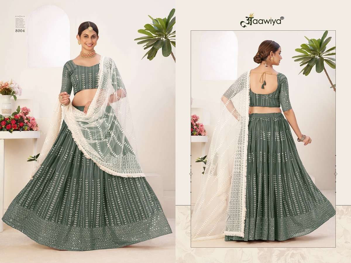 SIYA VOL-1 SAGE GREEN PREMIUM COLLECTION THIS WEDDING SEASON Lehenga choli Wholesale catalog